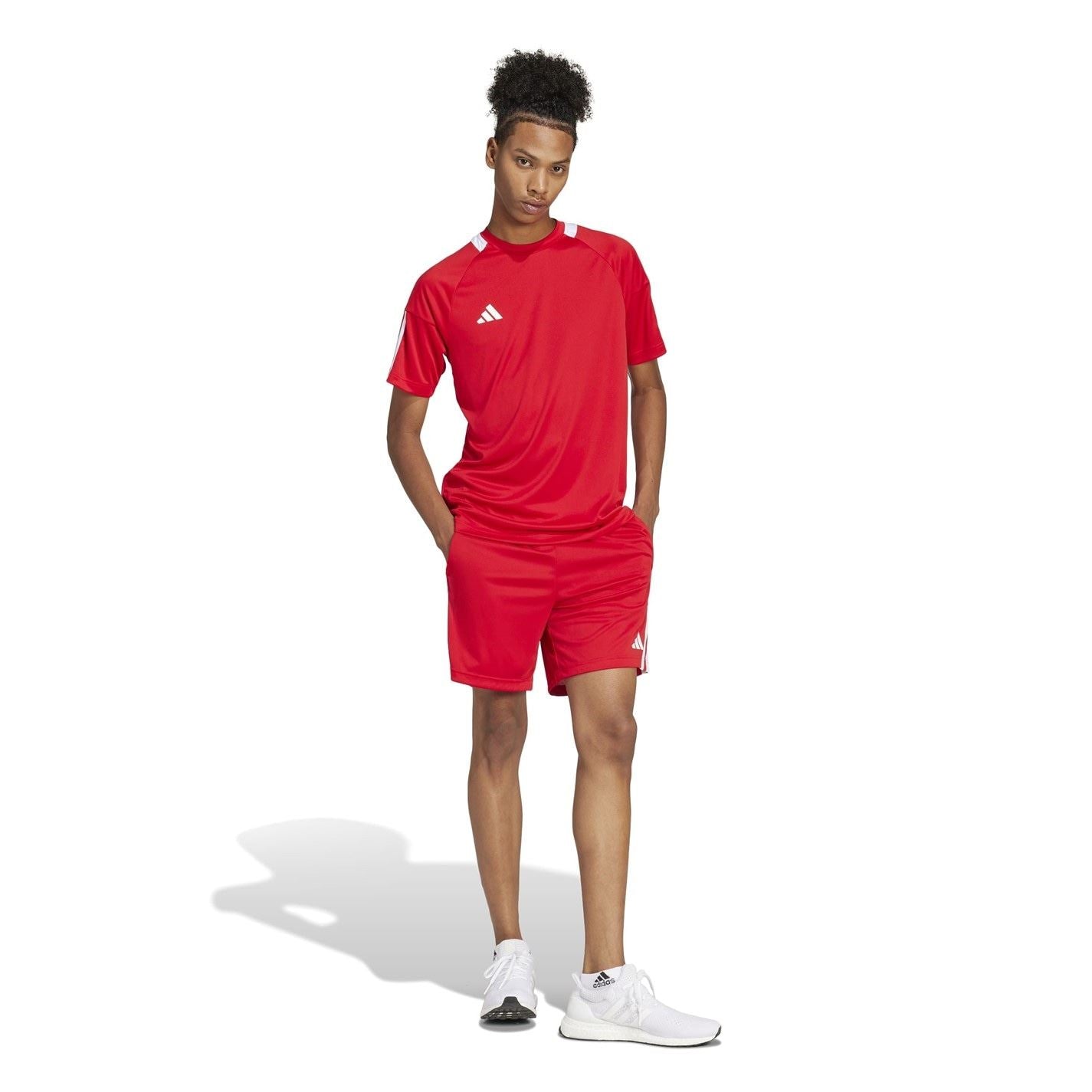 adidas Mens Classic 3 Stripe Sereno T-Shirt