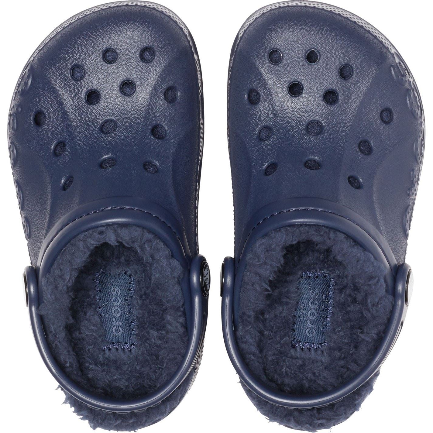 Crocs Baya Lined Closed Toe Clogs for Children
