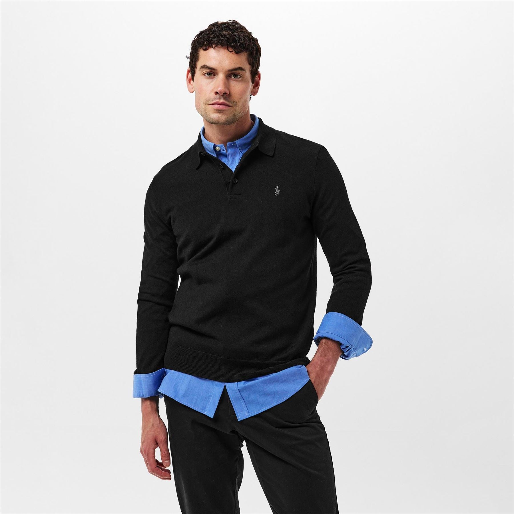 Polo Ralph Lauren Merino Collared Long Sleeve Sweater