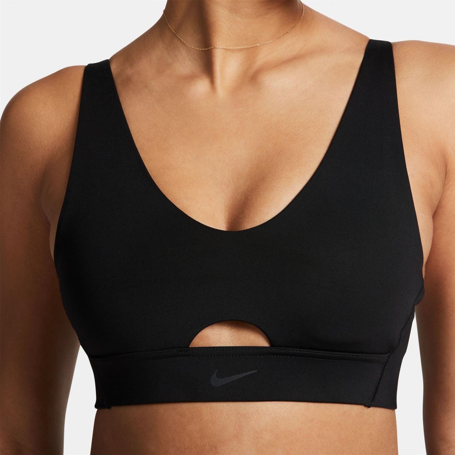 Nike Womens Indy Plunge Cutout Medium Support Padded Sports Bra