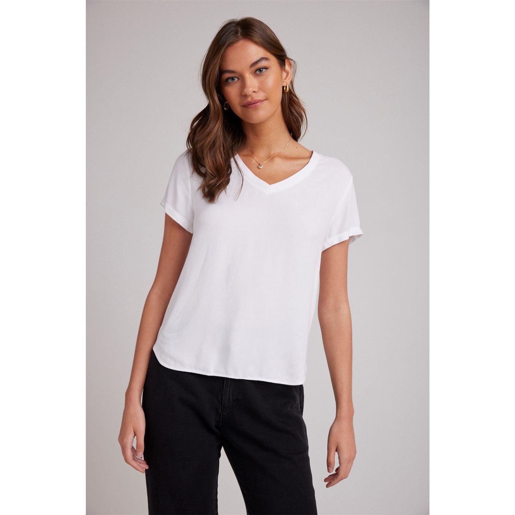 Bella Dahl V-Neck Regular Fit Short Sleeve T-Shirt