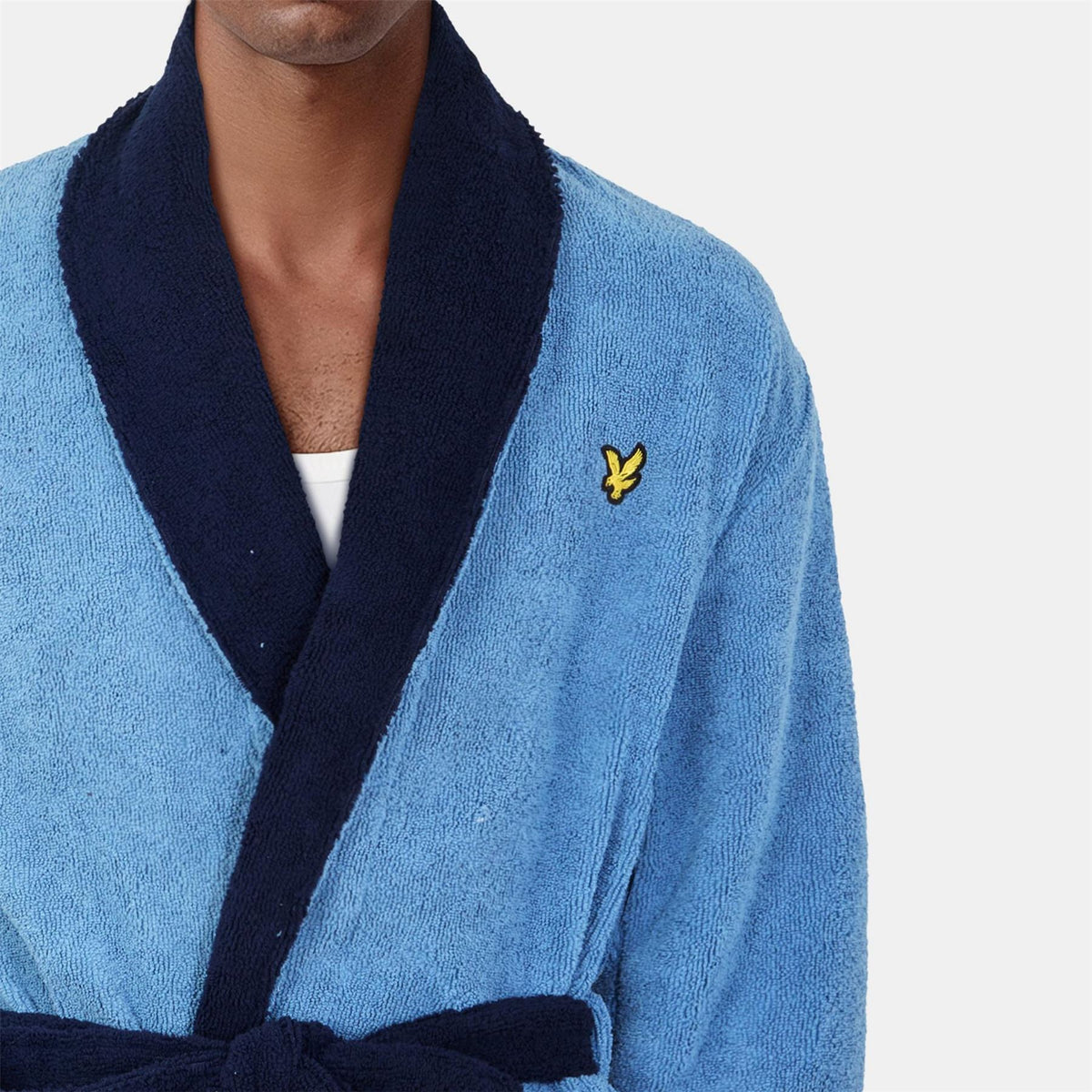 Lyle and Scott Contrast Trim Absorbent Towel Dressing Gown