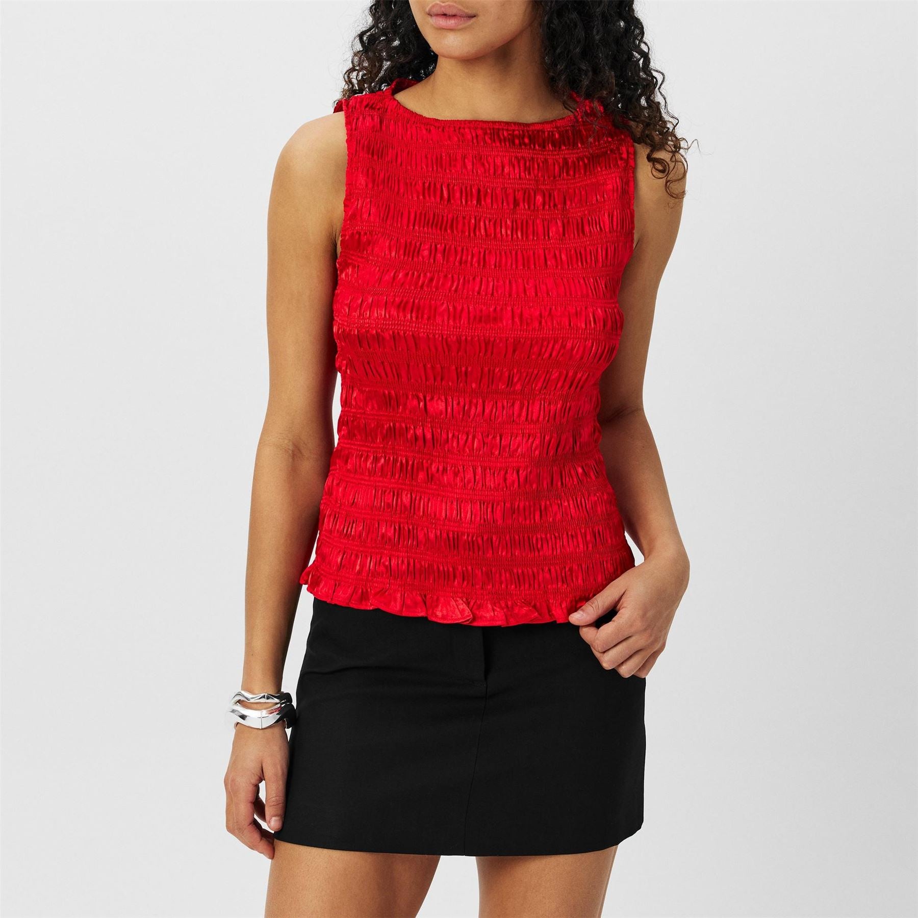 AmyLynn Sonya Satin Regular Fit Tank