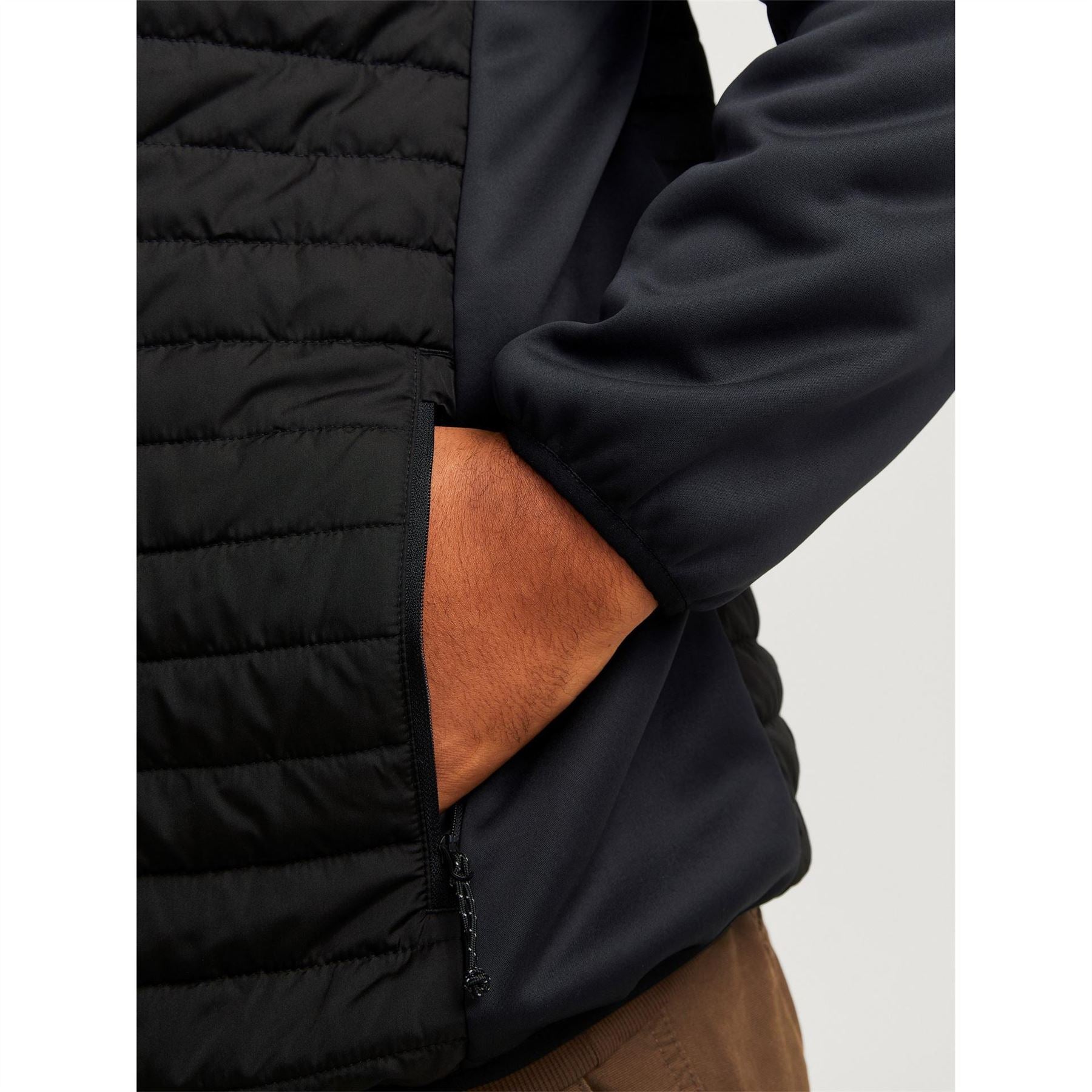 Jack and Jones Mens Multi Quilted Jacket Plus Size