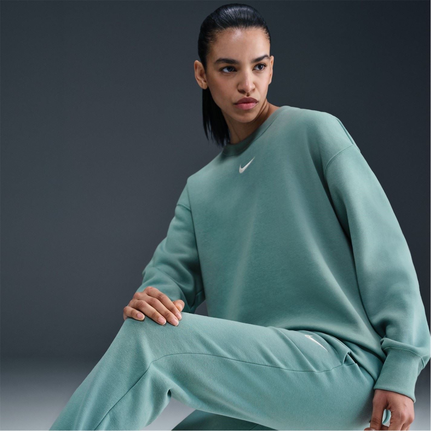 Nike Womens Sportswear Phoenix Fleece Mid Rise Sweatpants