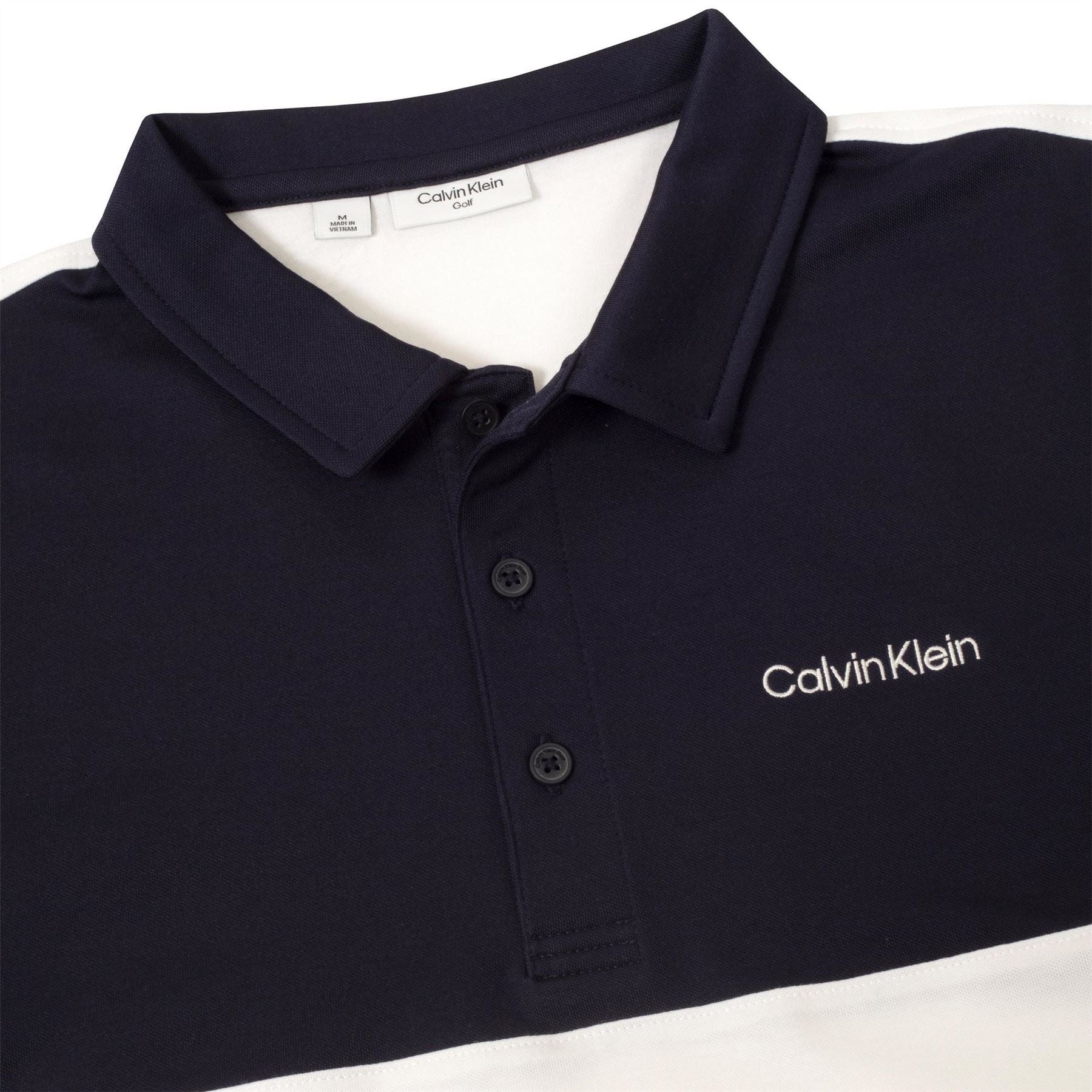 Calvin Klein Golf Embroidered Collared Neck Short Sleeve Polo Shirt