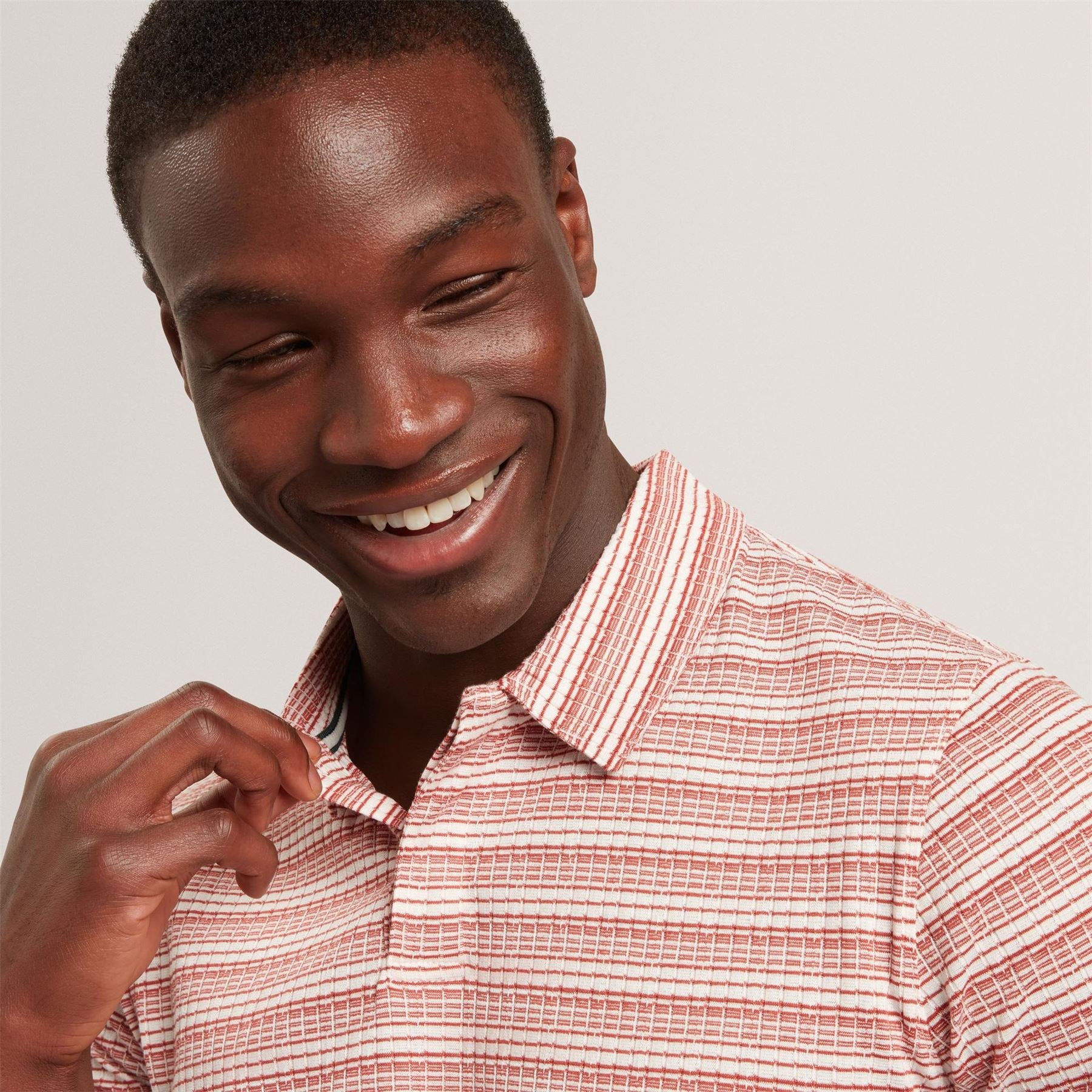 Ted Baker Ss Striped Polo Sn62