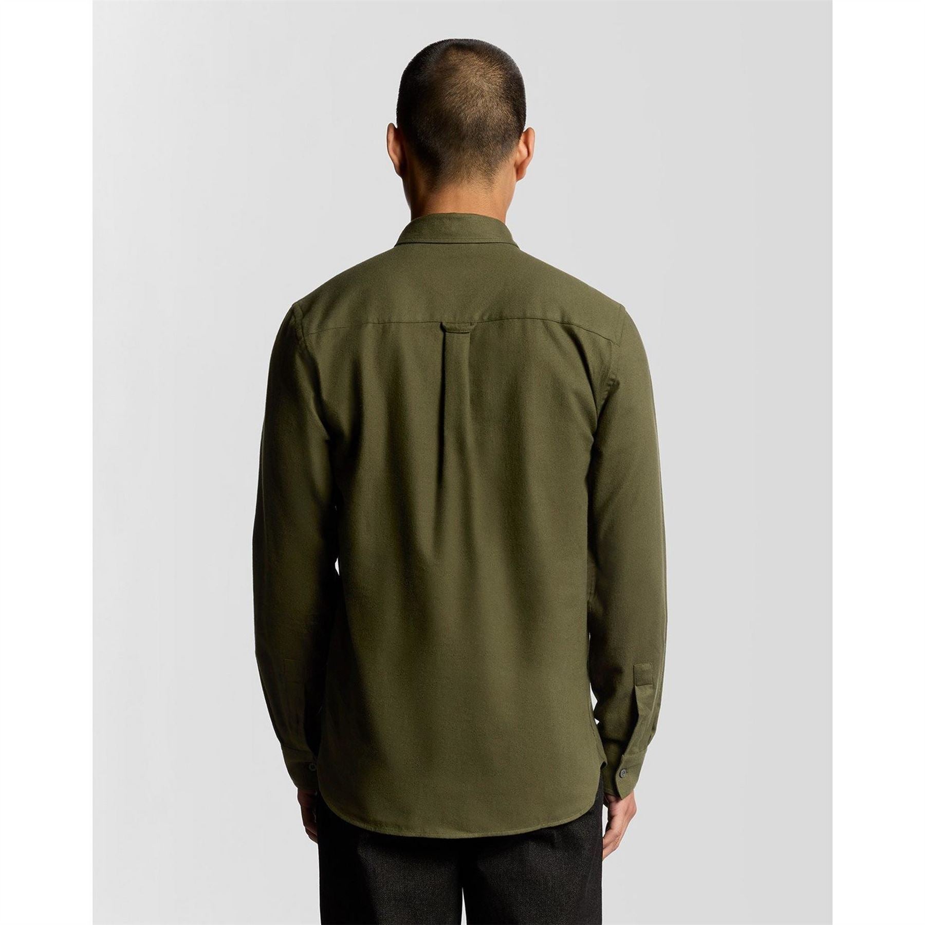 Lyle and Scott Flannel Button Down Collar Long Sleeve Shirt