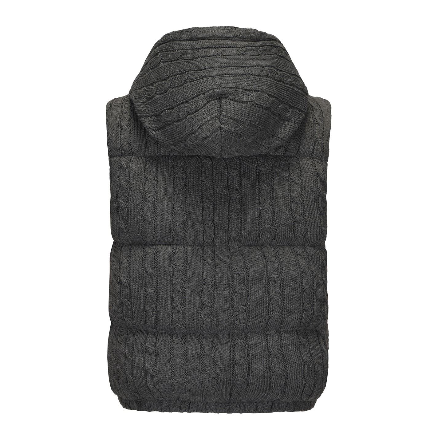 SoulCal Cable Knit Hooded Gilet