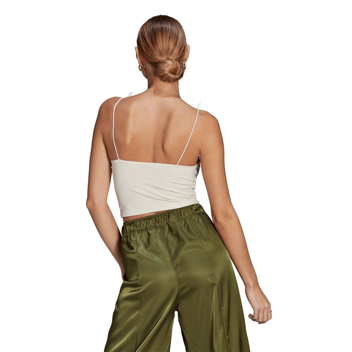 adidas Originals Cropped Slim Fit Square Neck Tank