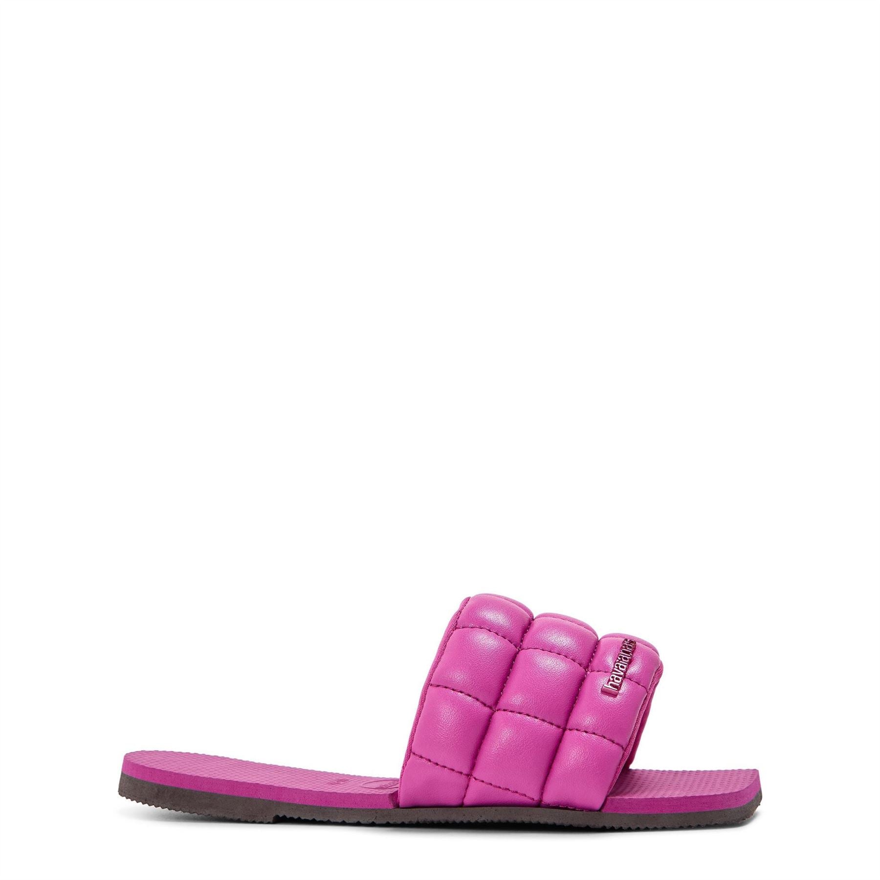 Havaianas Textured Open Toe Slide Sandals