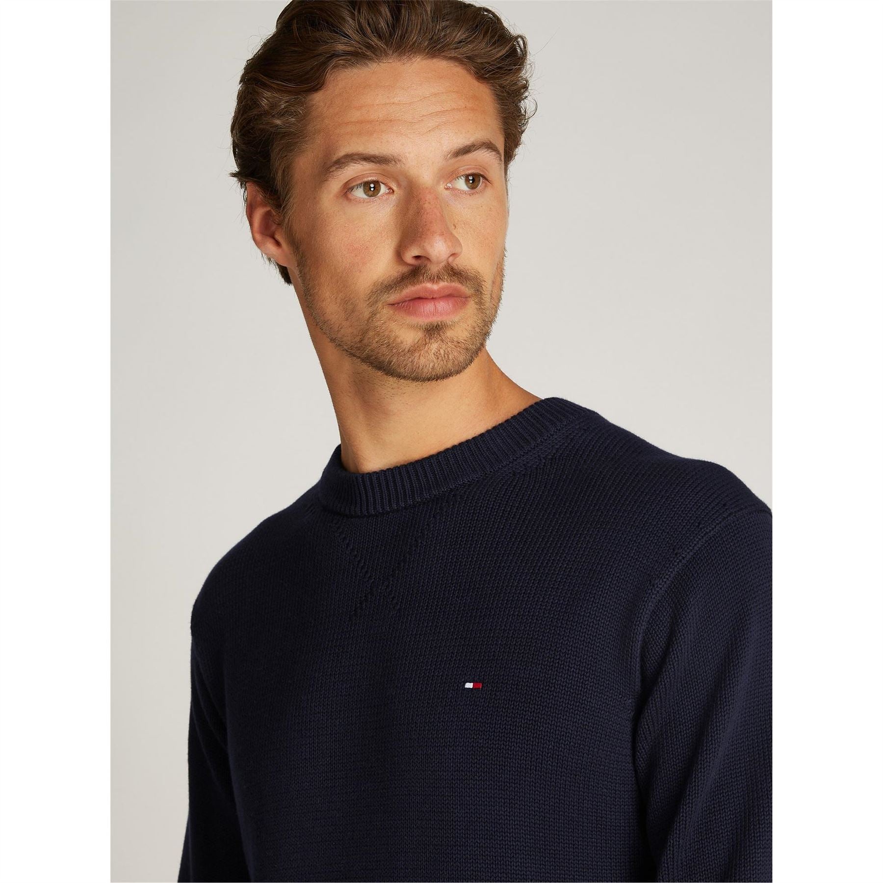 Tommy Hilfiger Regular Fit Crew Neck Long Sleeve Sweater