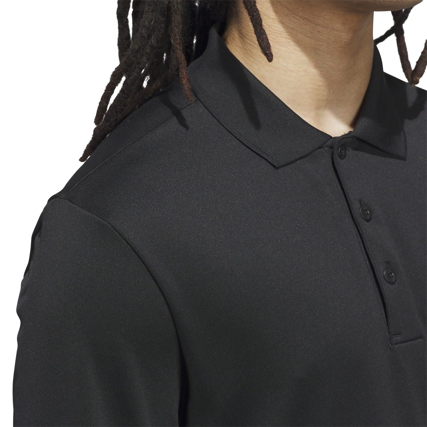 adidas Ultimate Long Sleeve Collared Polo Shirt