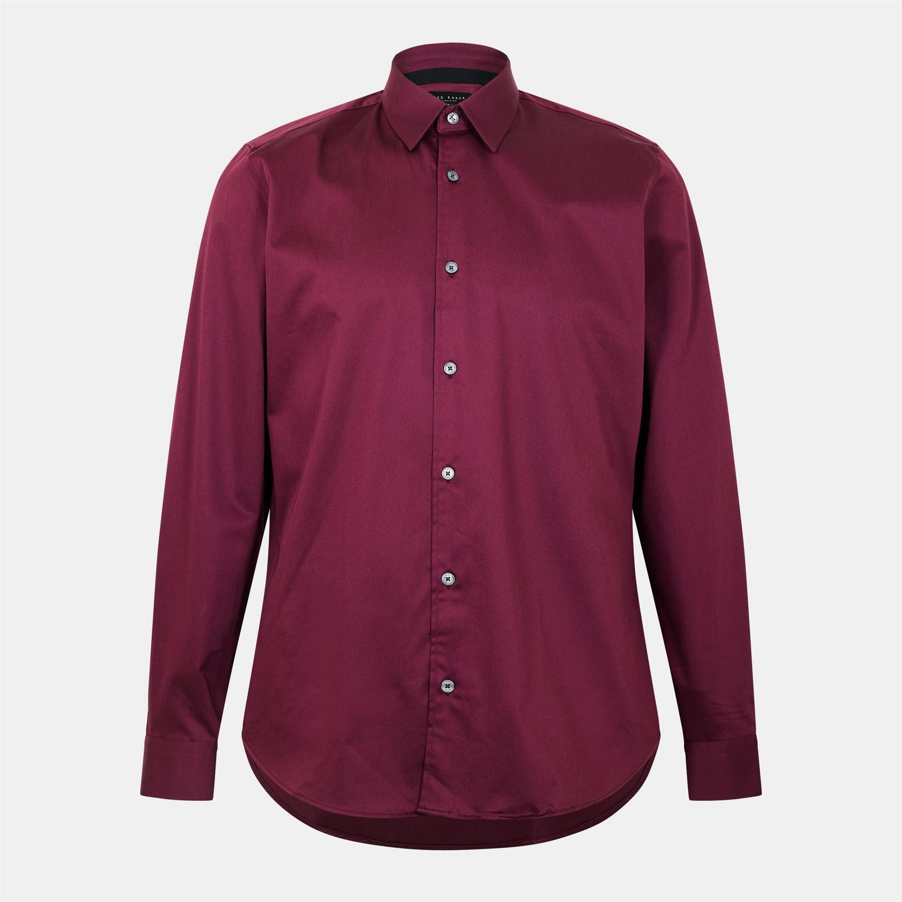 Ted Baker Collared Neck Long Sleeve Point Collar Shirt