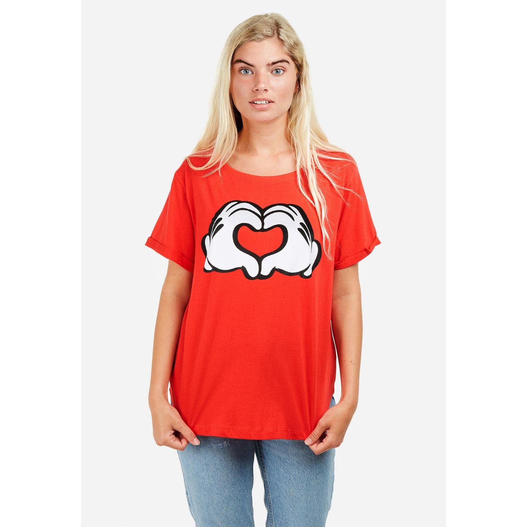 Disney Mickey Mouse Heart Boyfriend T-Shirt