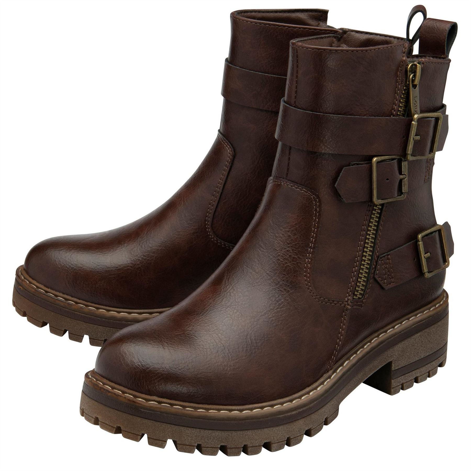 Lotus Shoes Harrie Ankle Boots with Zipper Closure