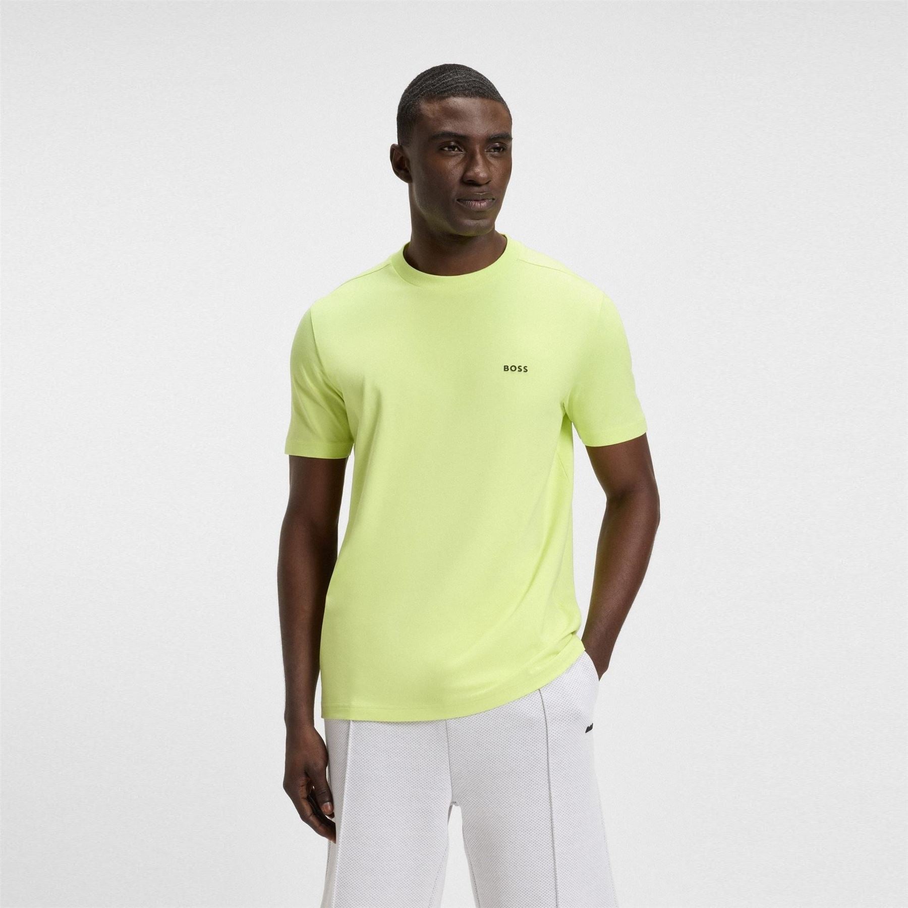 Boss BOSS GREEN T Shirt with Logo Design Stretch Cotton