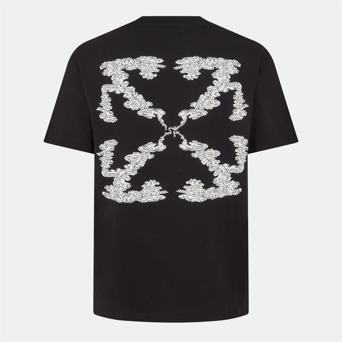 Off White Cloud Arrow Crew Neck Short Sleeve T-Shirt