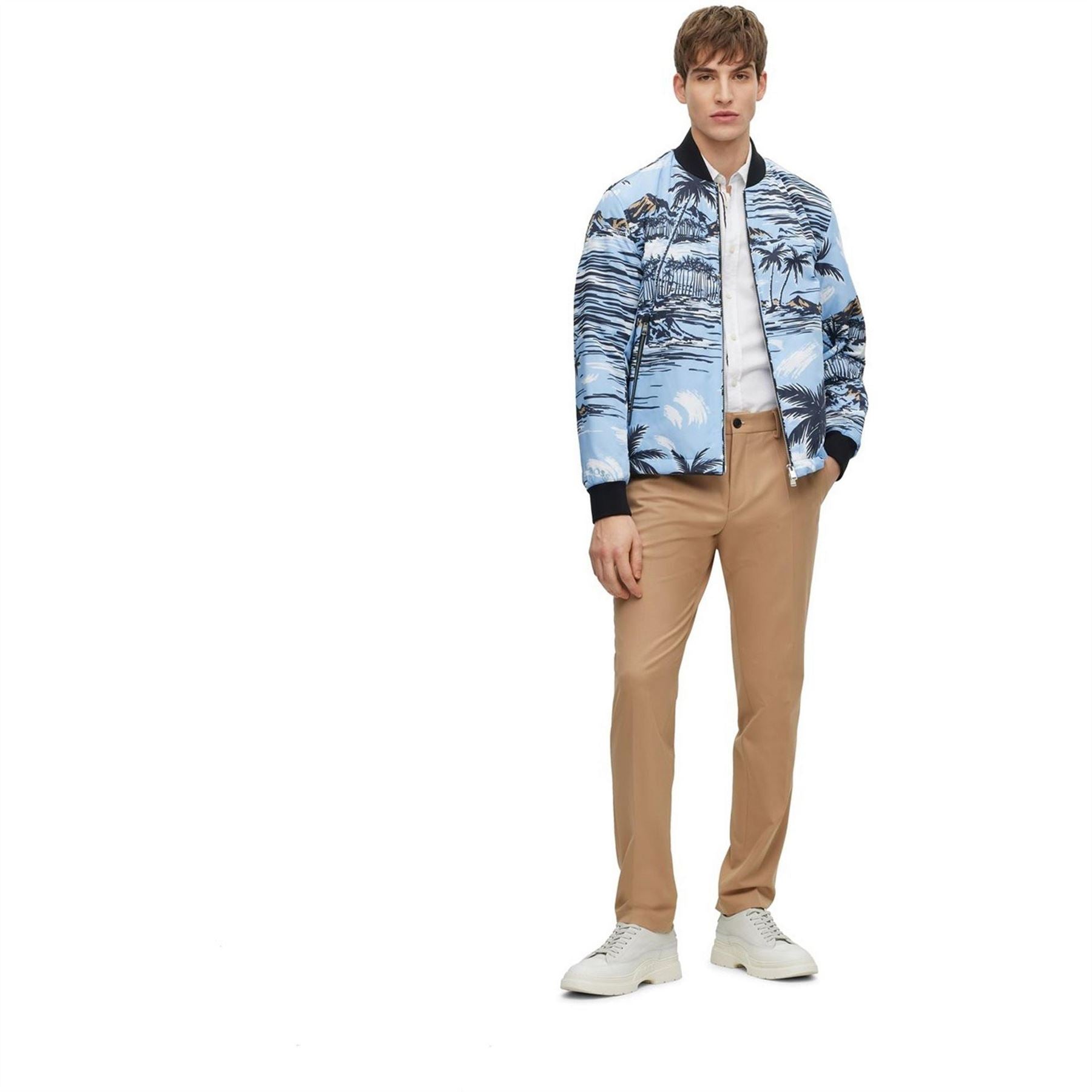 Boss Clovis Ribbed Cuff Softshell Jacket