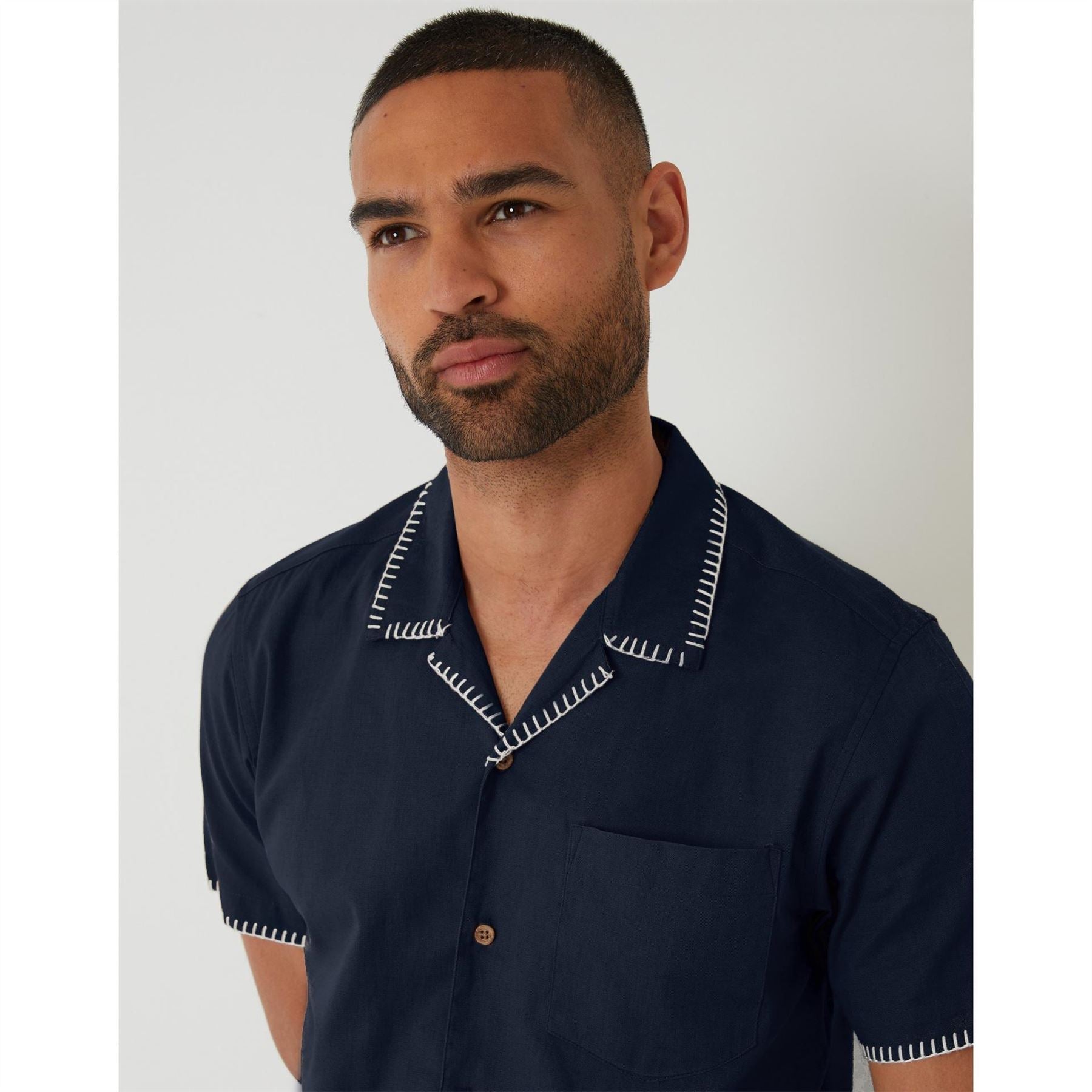 Threadbare Burnley Regular Fit Short Sleeve Shirt