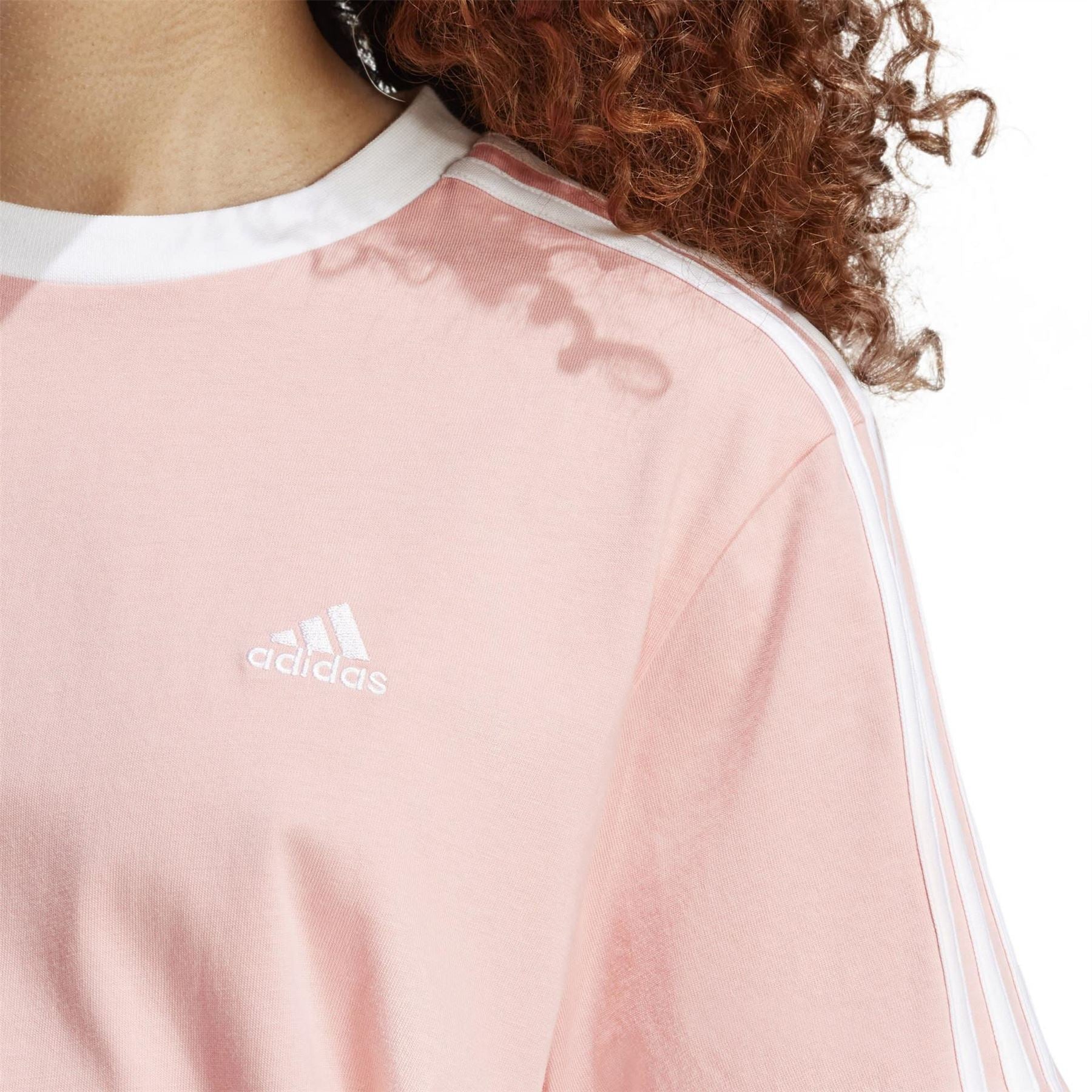 adidas Womens Essentials 3 Stripe T-Shirt