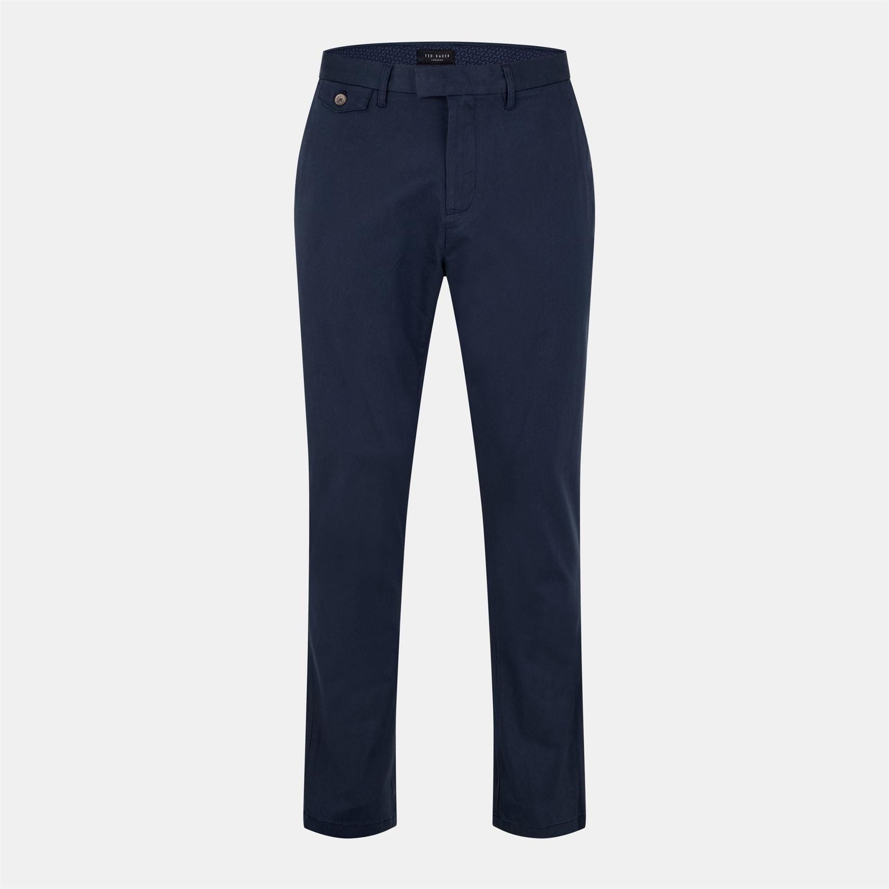 Ted Baker Haydae Solid Patterned Straight Chinos