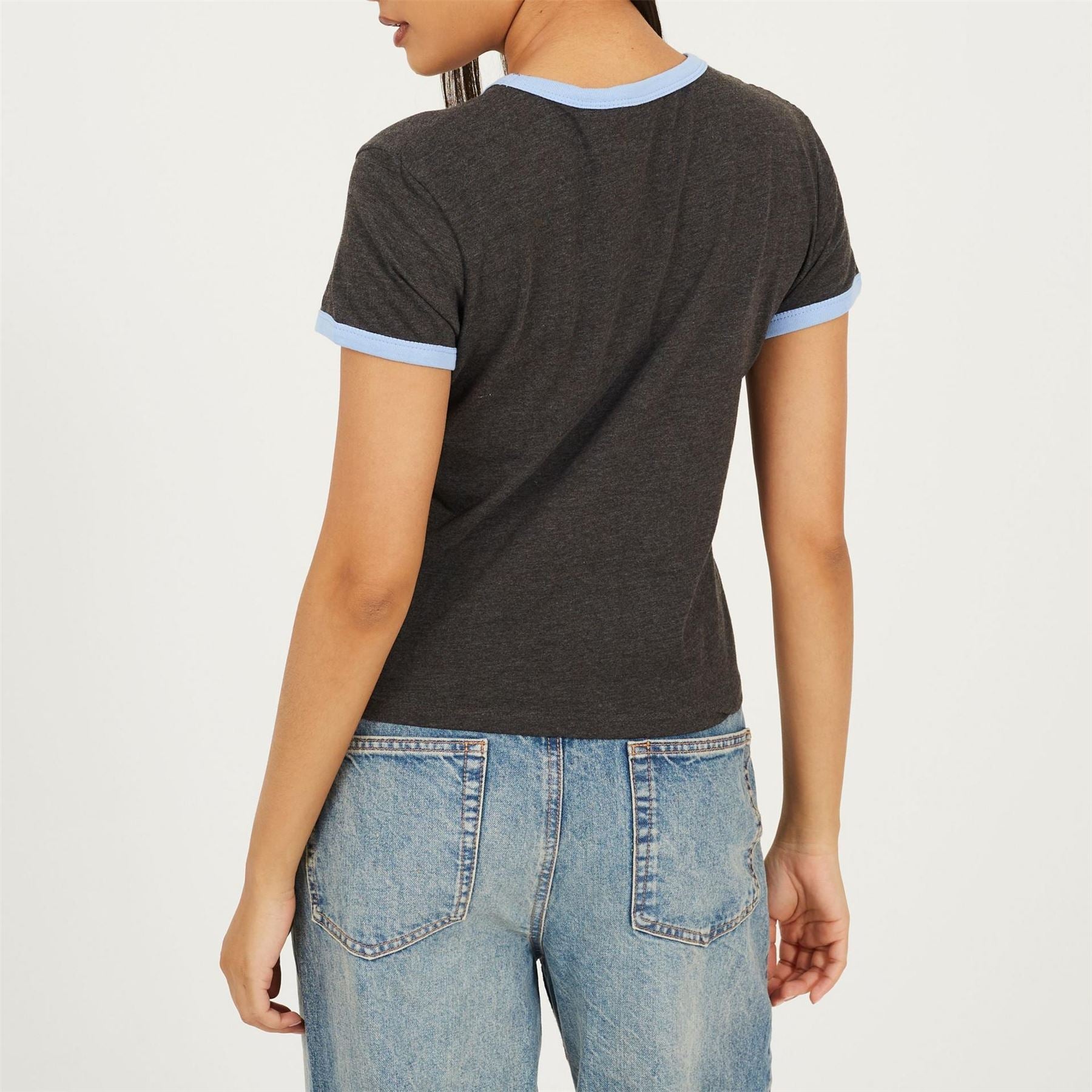 Brave Soul Sleeve Chest Pocket T Shit With Contrast Neck And Sleeve Rib