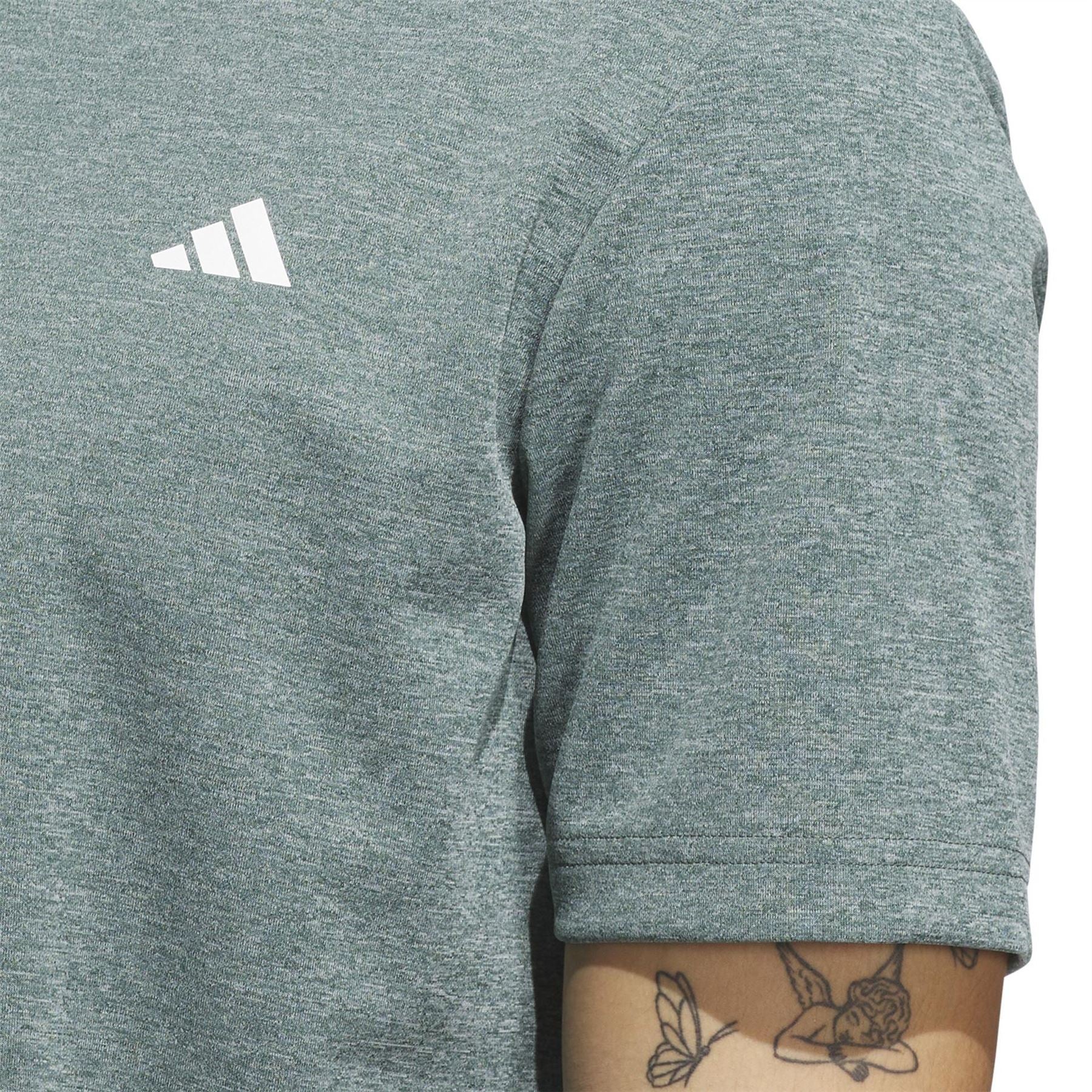 adidas Mens Heather Polo Shirt