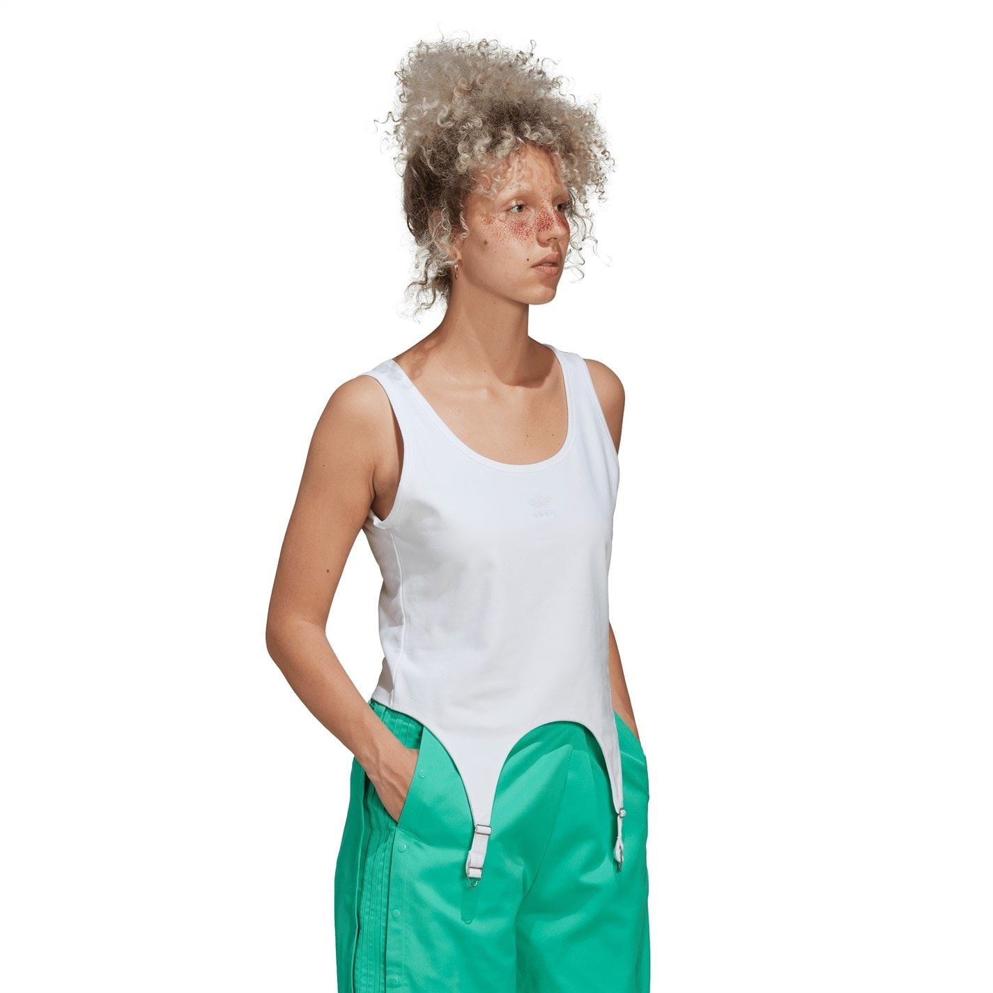 adidas Originals Slim Fit Scoop Neck Tank Top