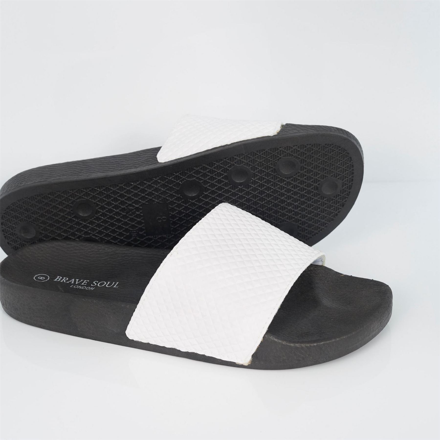 Brave Soul Mens Slider With Embossed Detail Strap