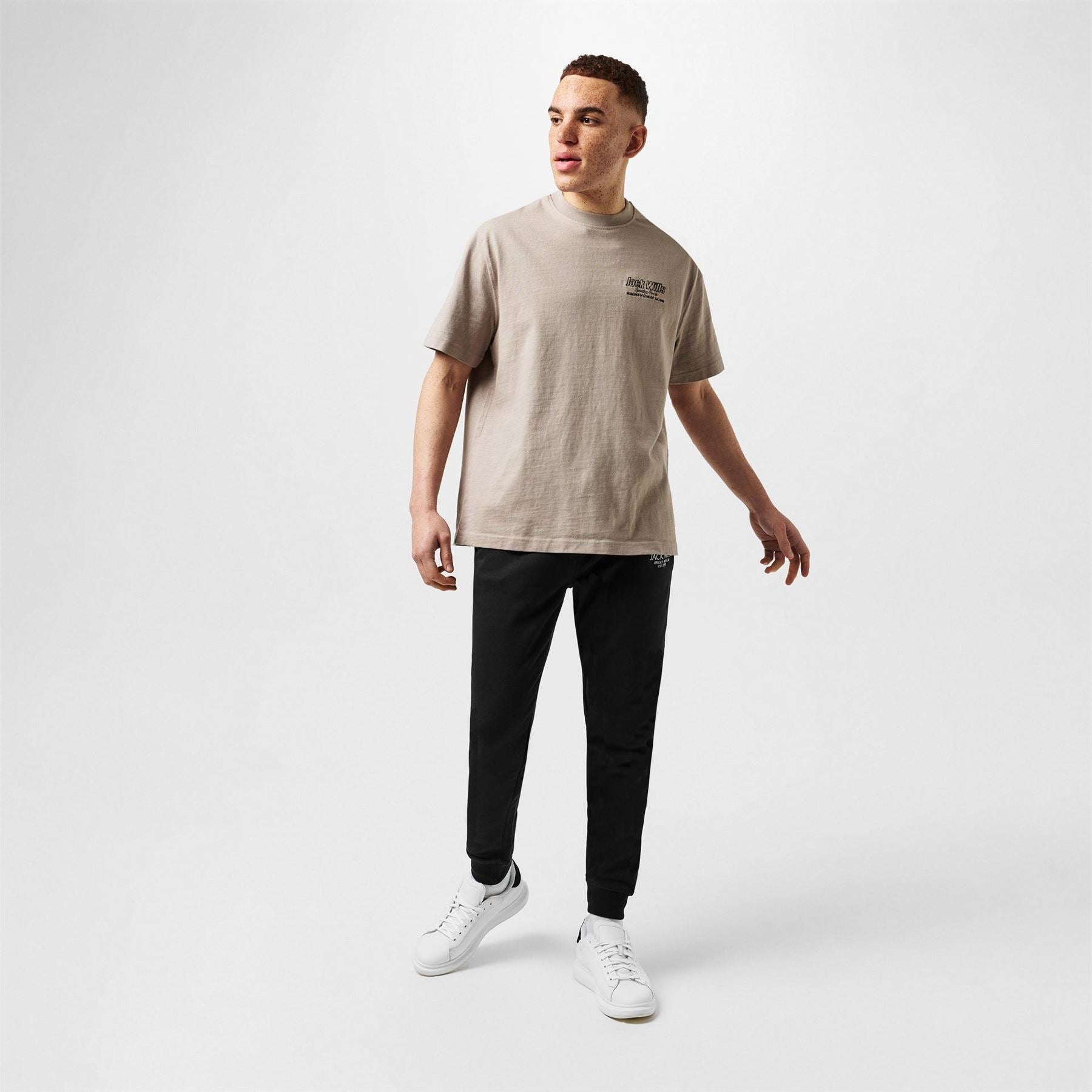 Jack Wills Regular Fit Crew Neck Lettering T-Shirt