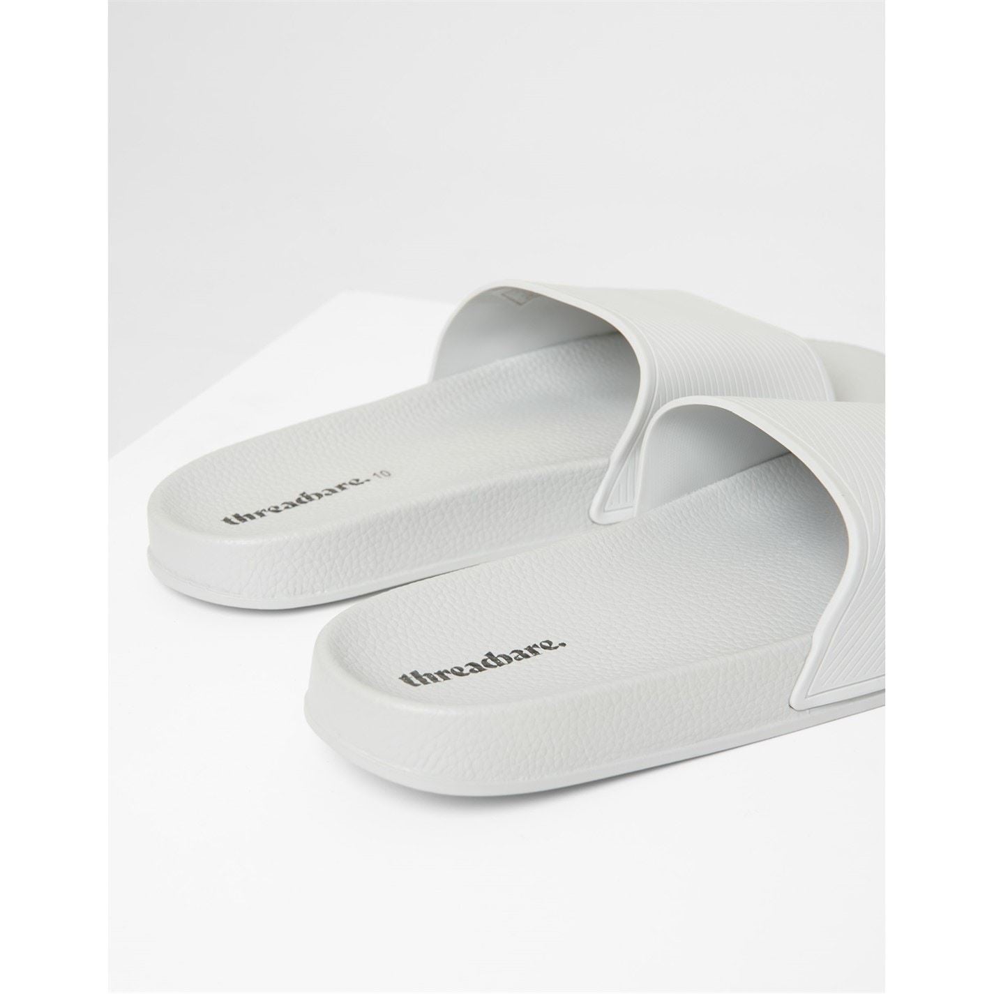 Threadbare Arlo Open Toe Textured Slide Sandals