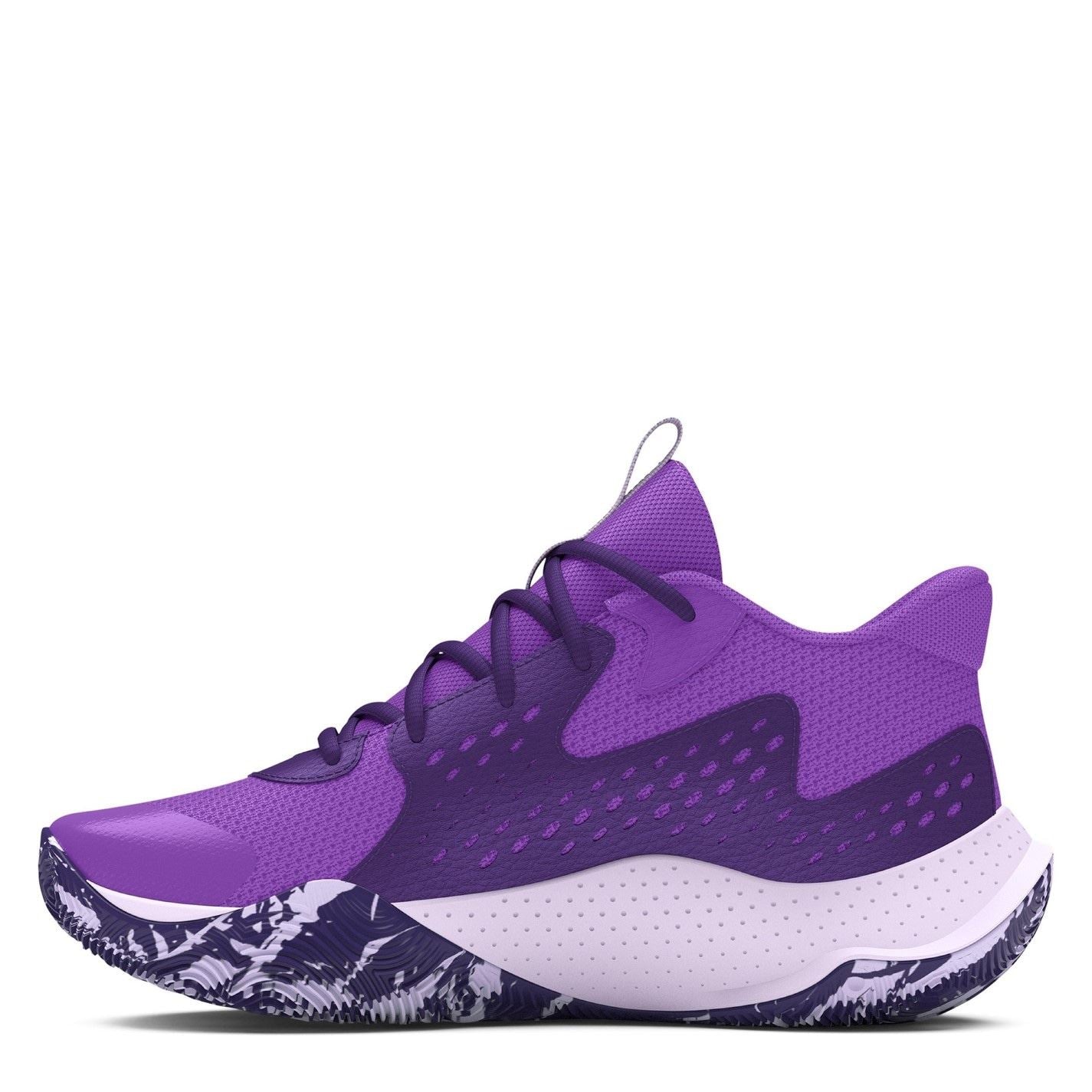 Under Armour Kids Jet 23 Graphic Print Basketball Canvas Low Top Sneakers