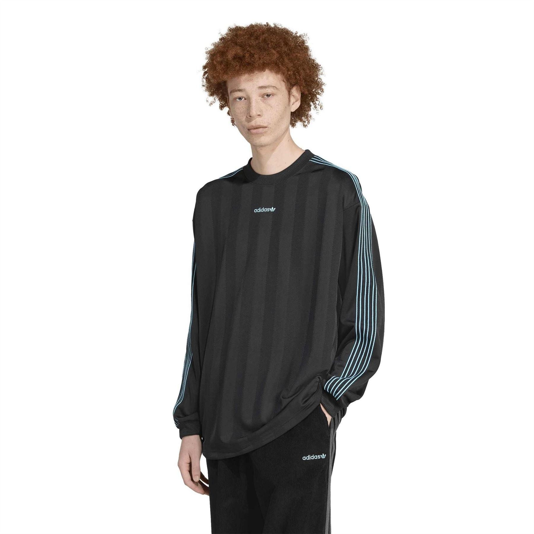 adidas Three Stripes Side Stripes Three Bar Logo Ribbed Cuff Jacket