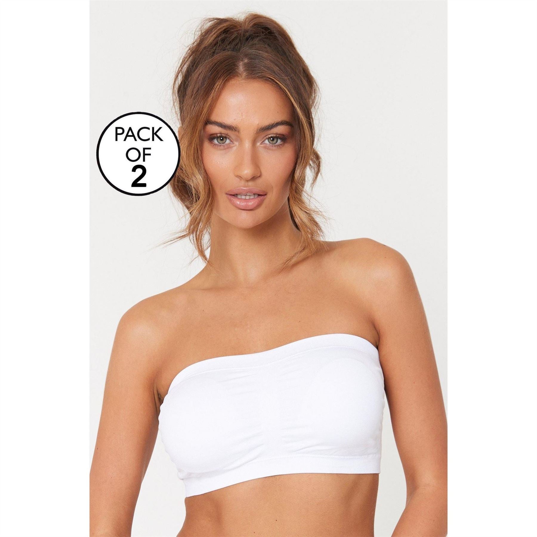 Be You 2 Pack Bandeau Non Wired Bra