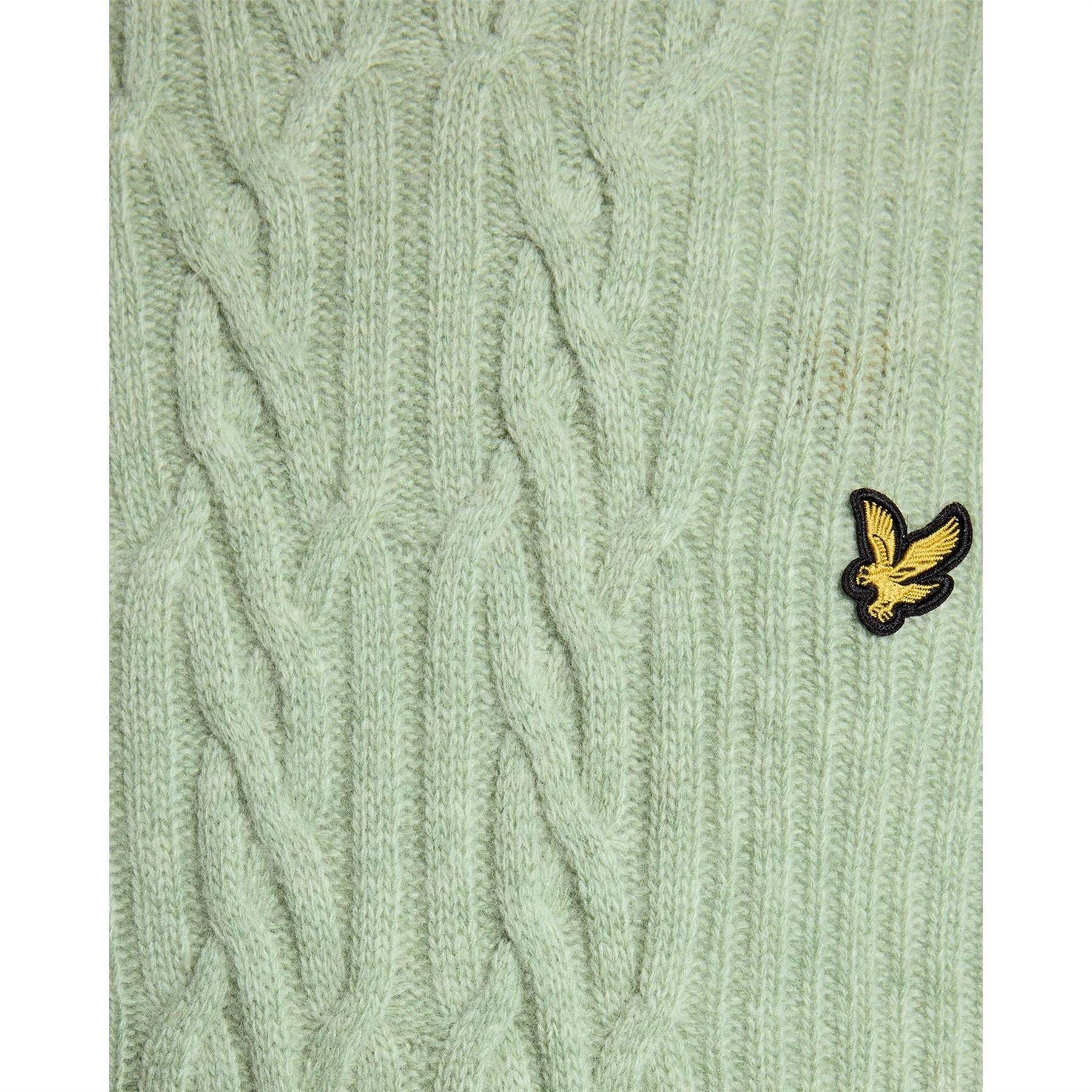 Lyle and Scott Embroidered Eagle Logo Crew Neck Long Sleeve Sweater