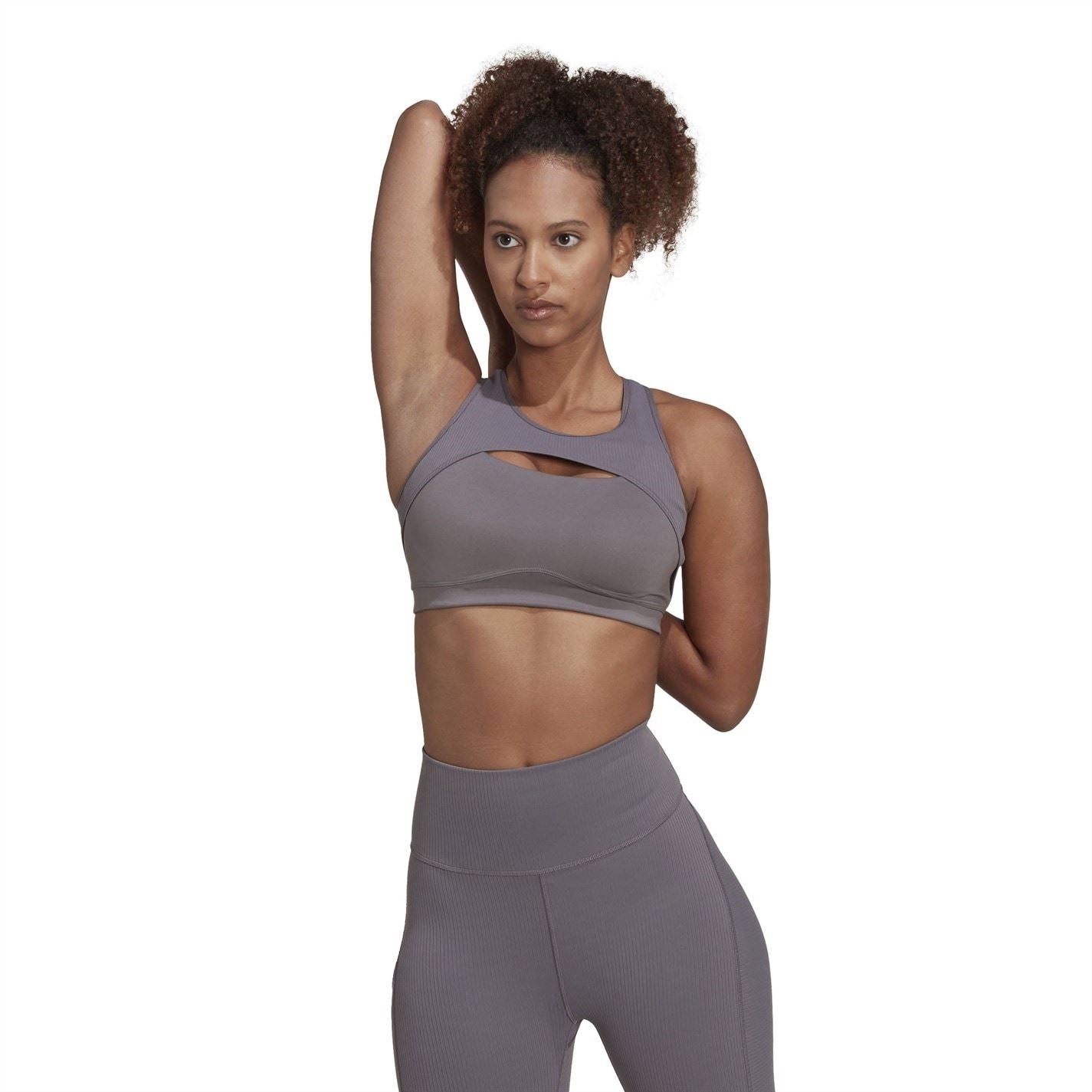 adidas Womens Coreflow Studio Medium Support Yoga Wind Bra