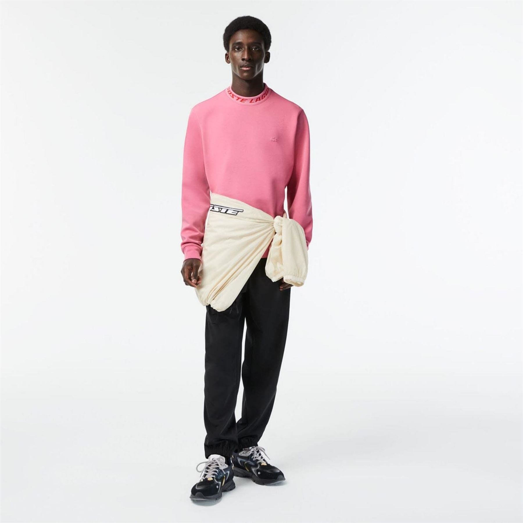 Lacoste Sided Logo Collar Sweatshirt