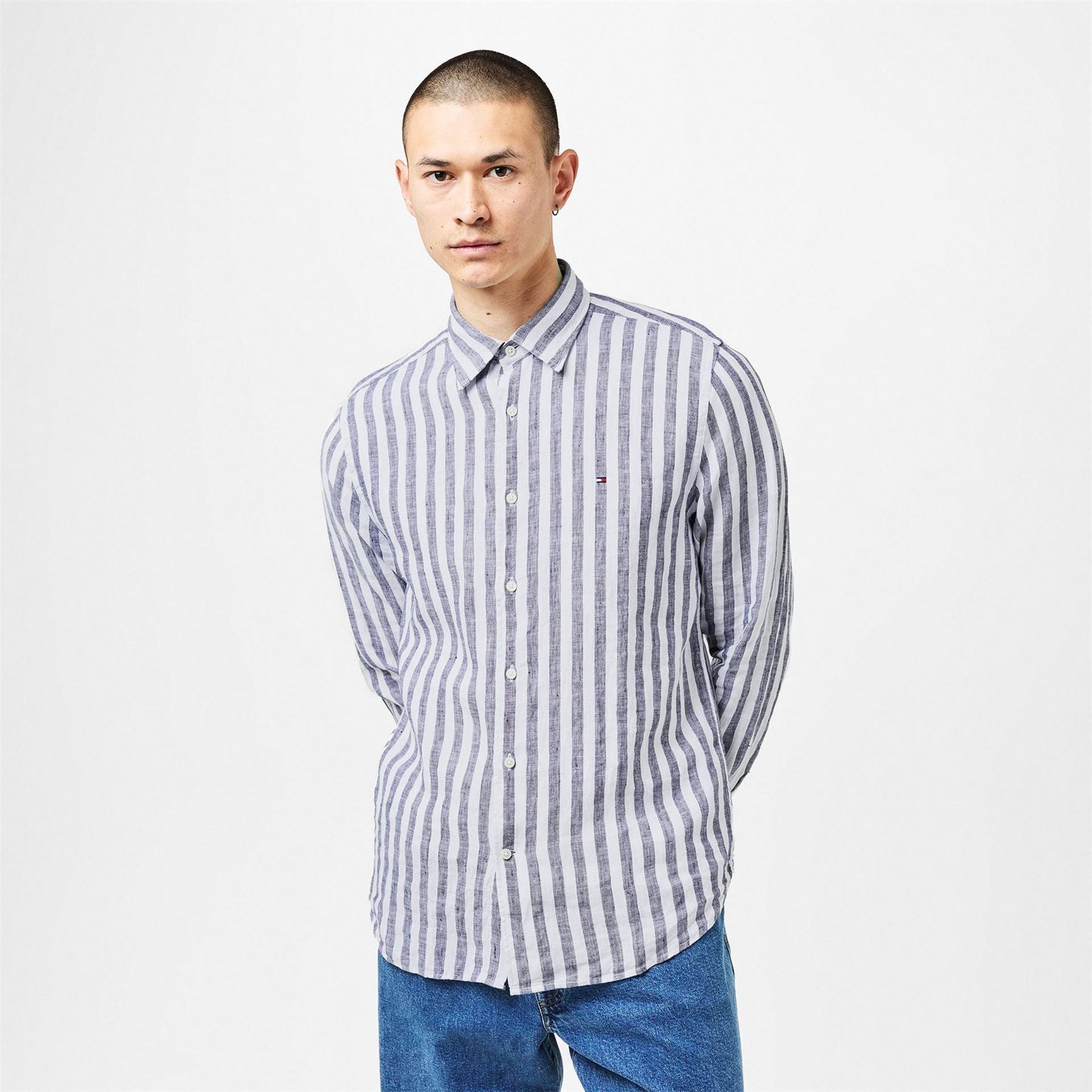 Tommy Hilfiger Bengal Stripe Long Sleeve Patterned Shirt