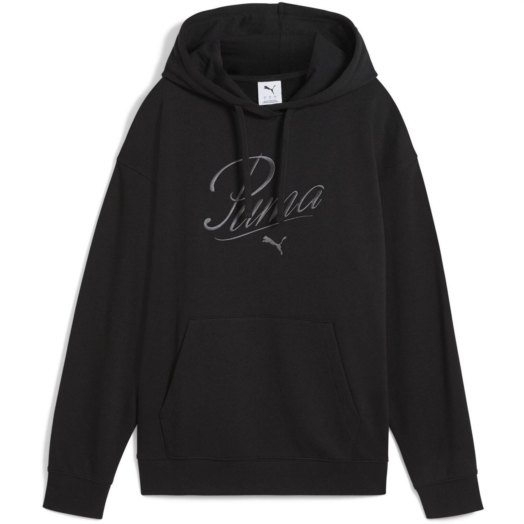 Puma Script Comfort Tech Fleece Overhead Hoodie