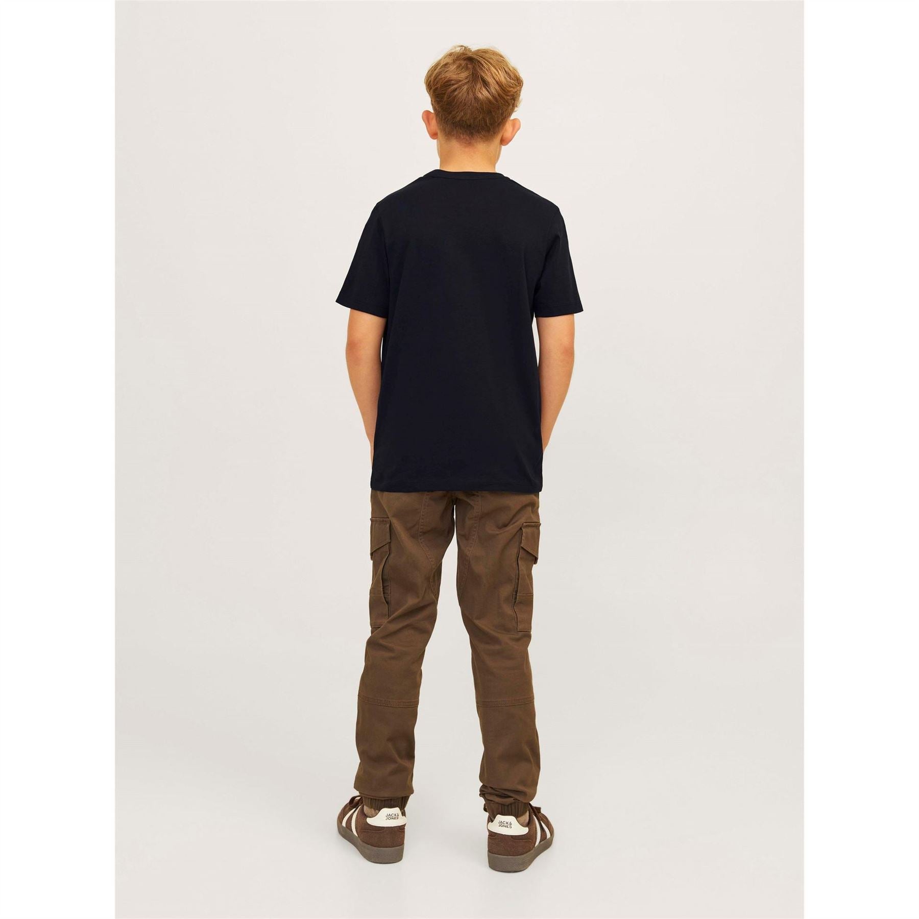 Jack and Jones Logo Print Crew Neck Short Sleeve Jersey T-Shirt