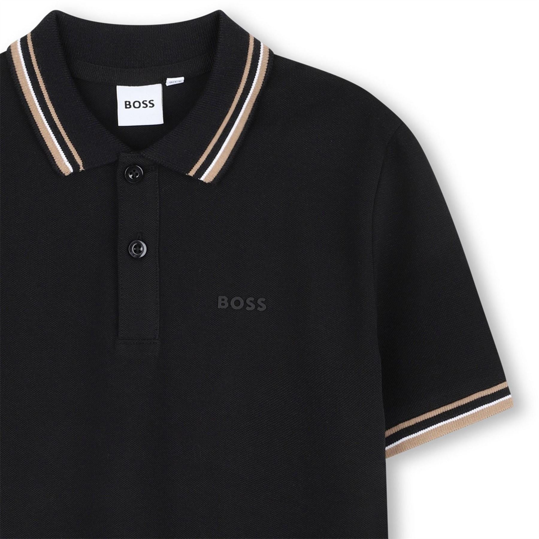 Boss Col Block Short Sleeve Polo Shirt