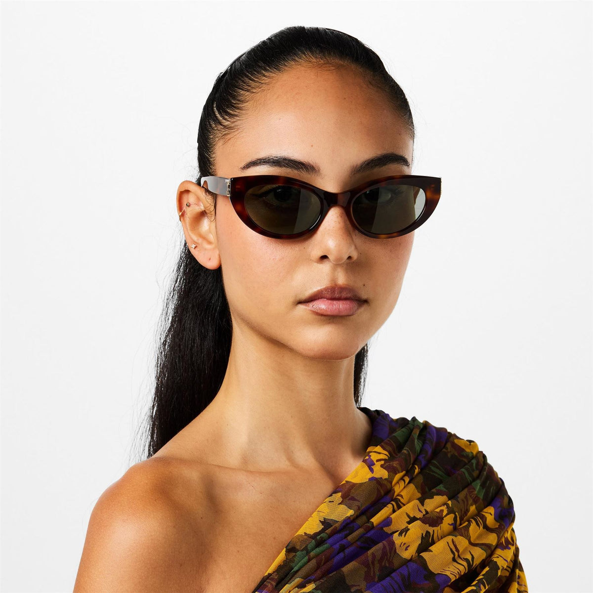 Saint Laurent Womens Laurent Sl M115 Cat Eye Sunglasses