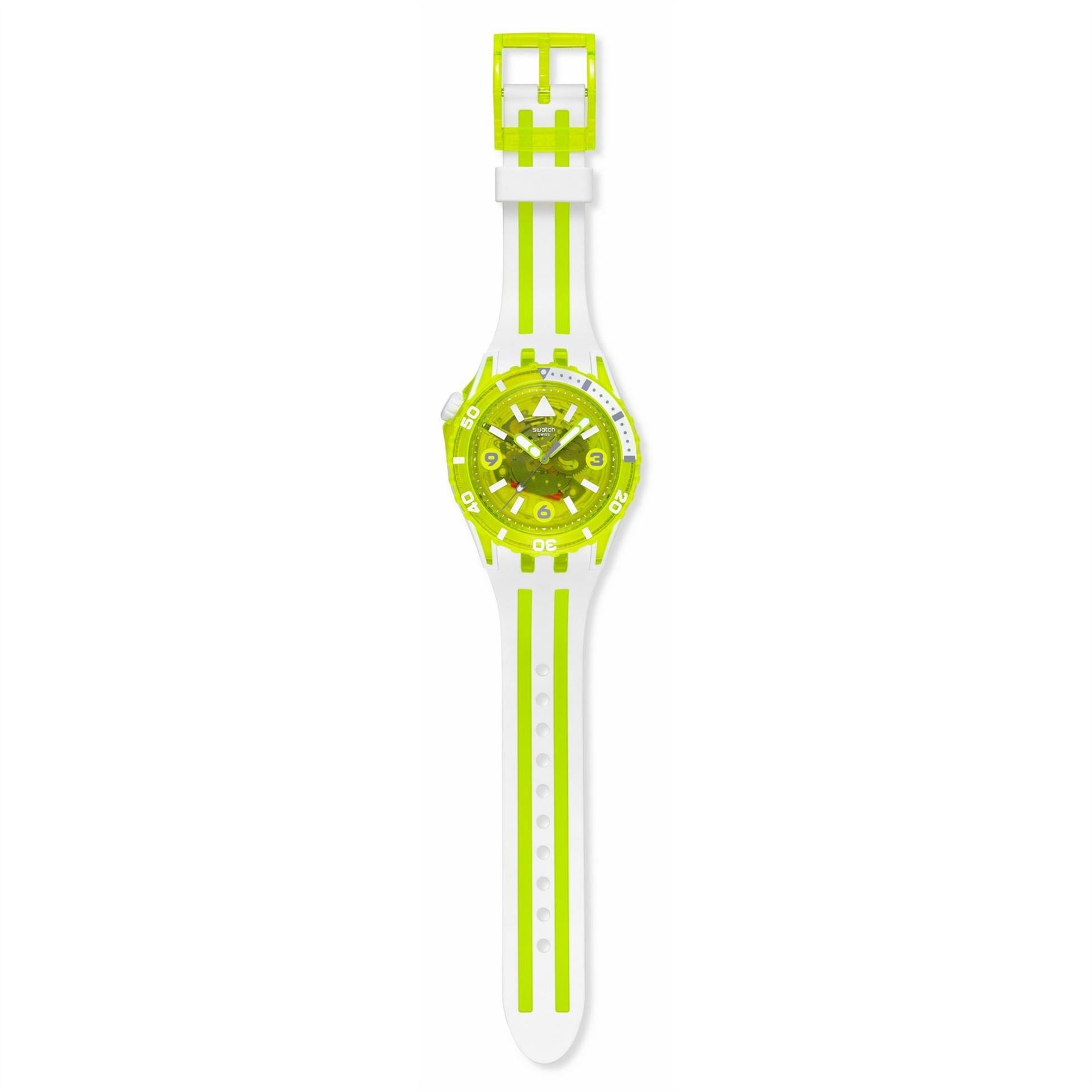 Swatch Scubaqua 52 Rubber Strap Analogue Sport Watch
