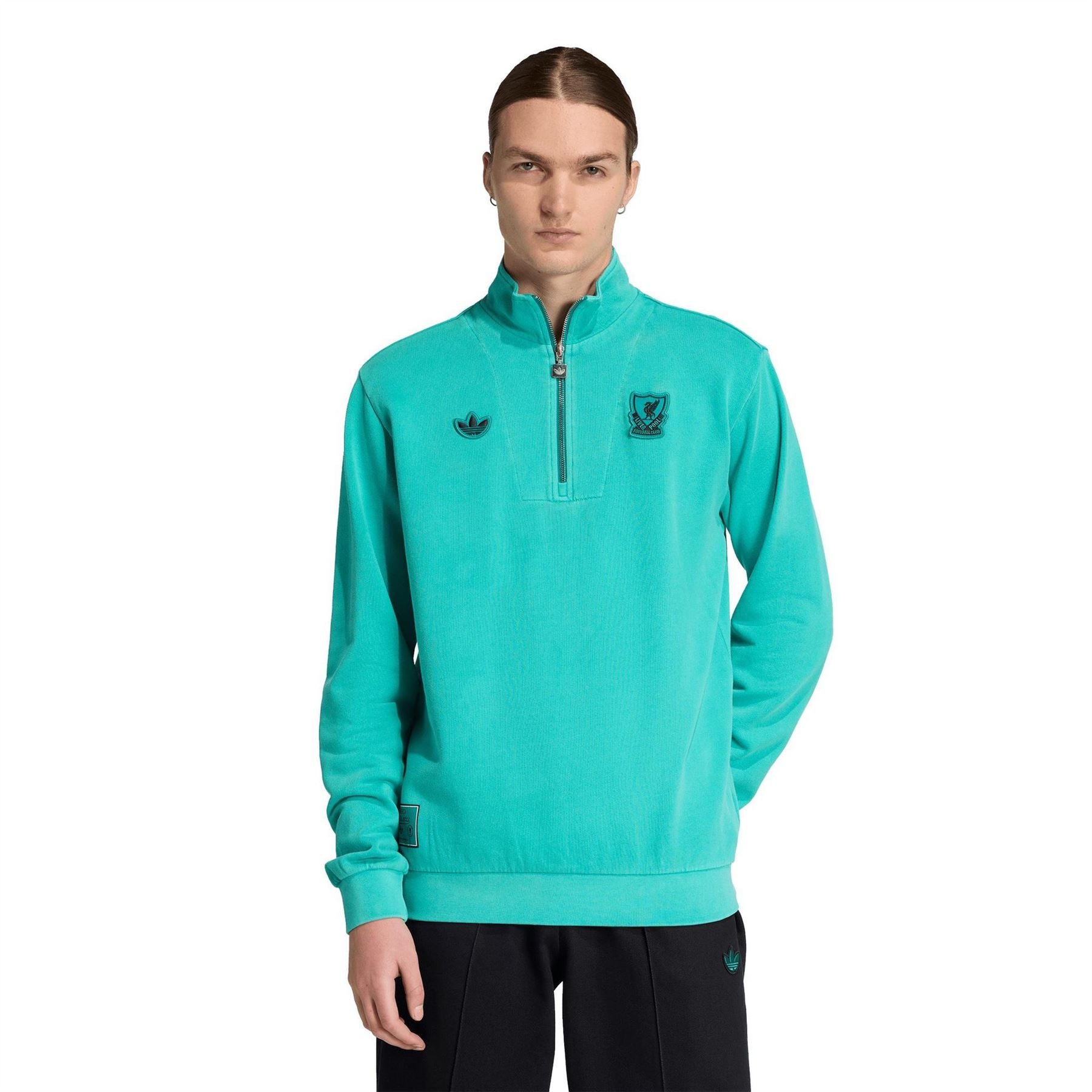 adidas Liverpool Half Zip Jacket Adults