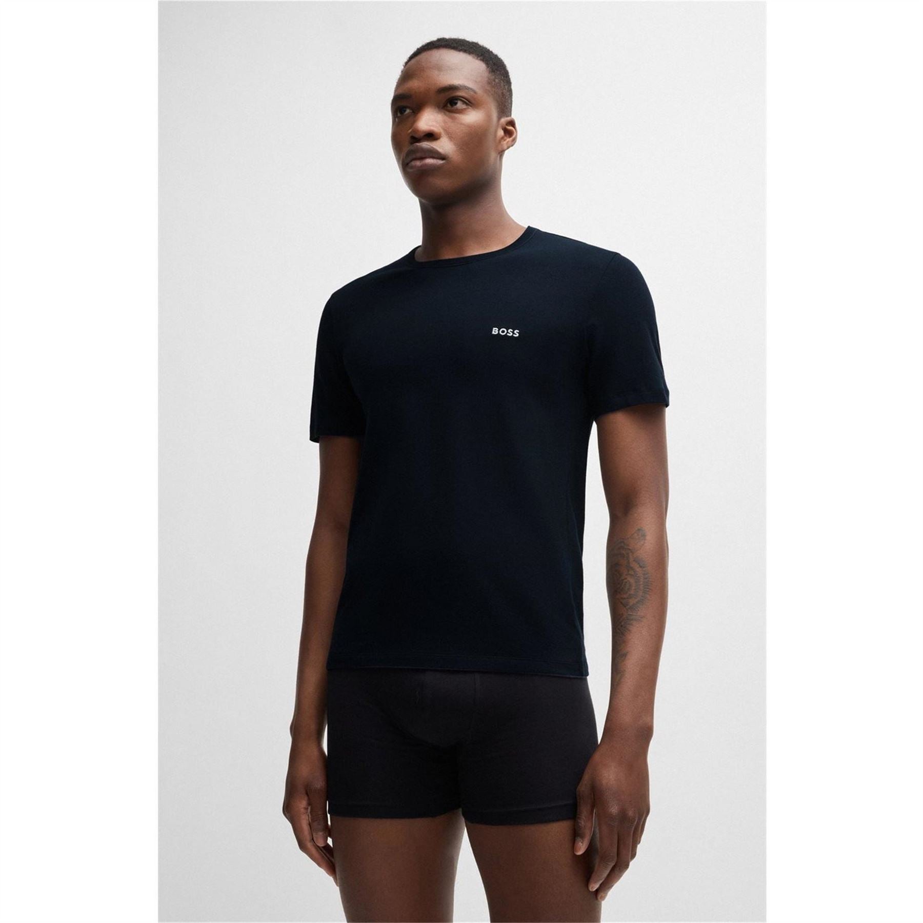 Boss BOSS Bodywear 3 Pack Premium Cotton T Shirts   Crew Neck