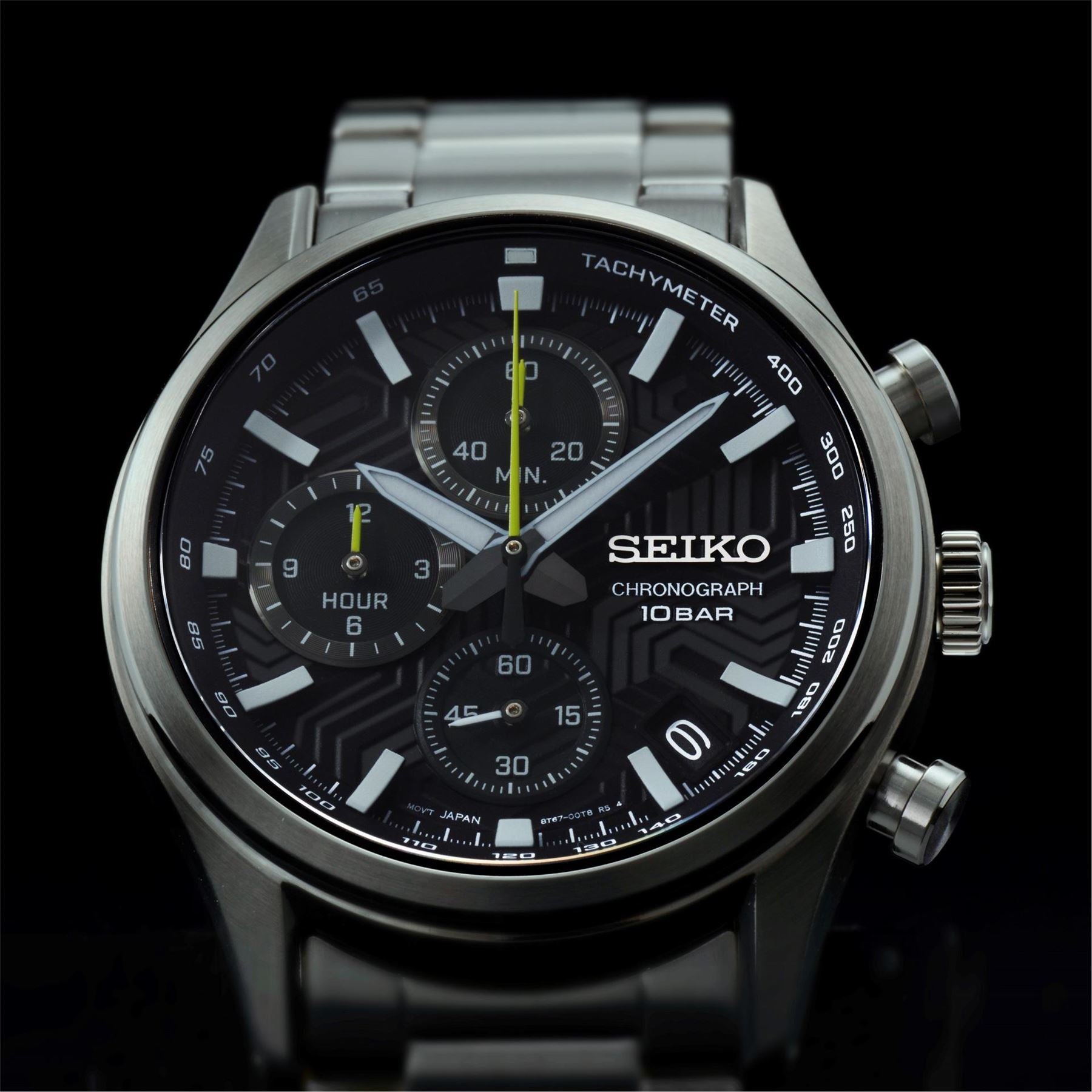 Seiko Chronograph Stainless Steel Water Resistant Analogue Quartz Watch