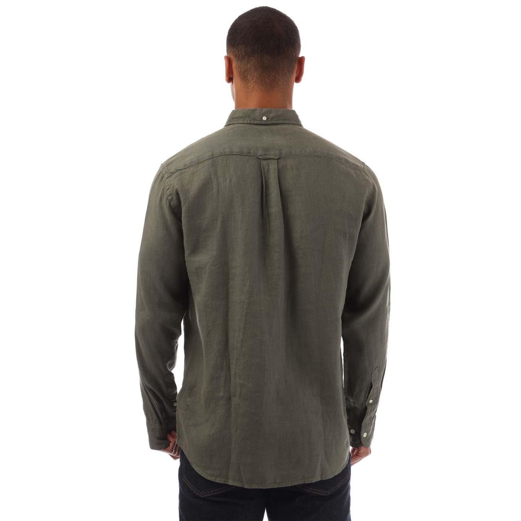 Gant Regular Fit Garment Dyed Linen Shirt