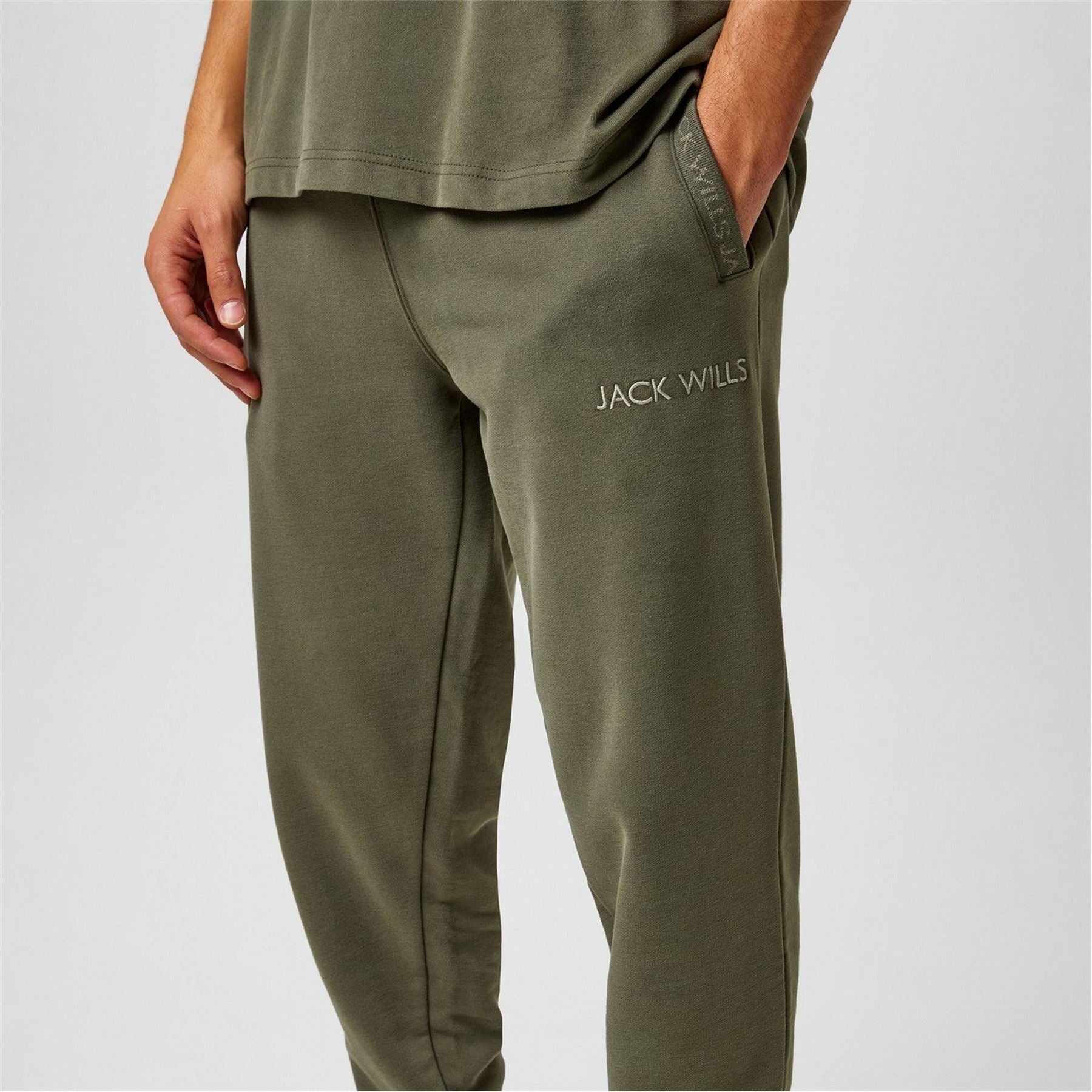 Jack Wills Mens Jacquard Logo Joggers