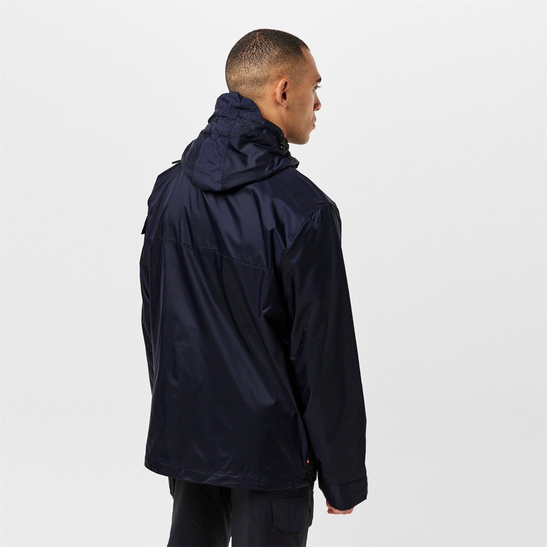 Luke Curation Hooded Snap Button Solid Patterned Softshell Jacket
